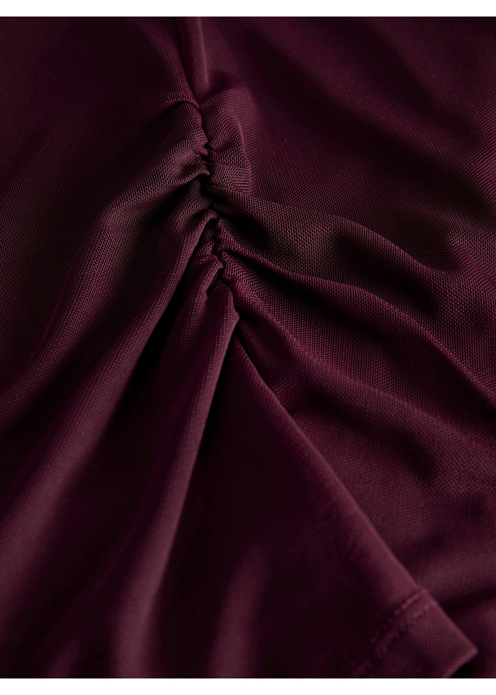 JXMINNA MESH LS TOP - CABERNET