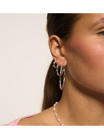 anna+nina Large lumière hoop earring - Silver