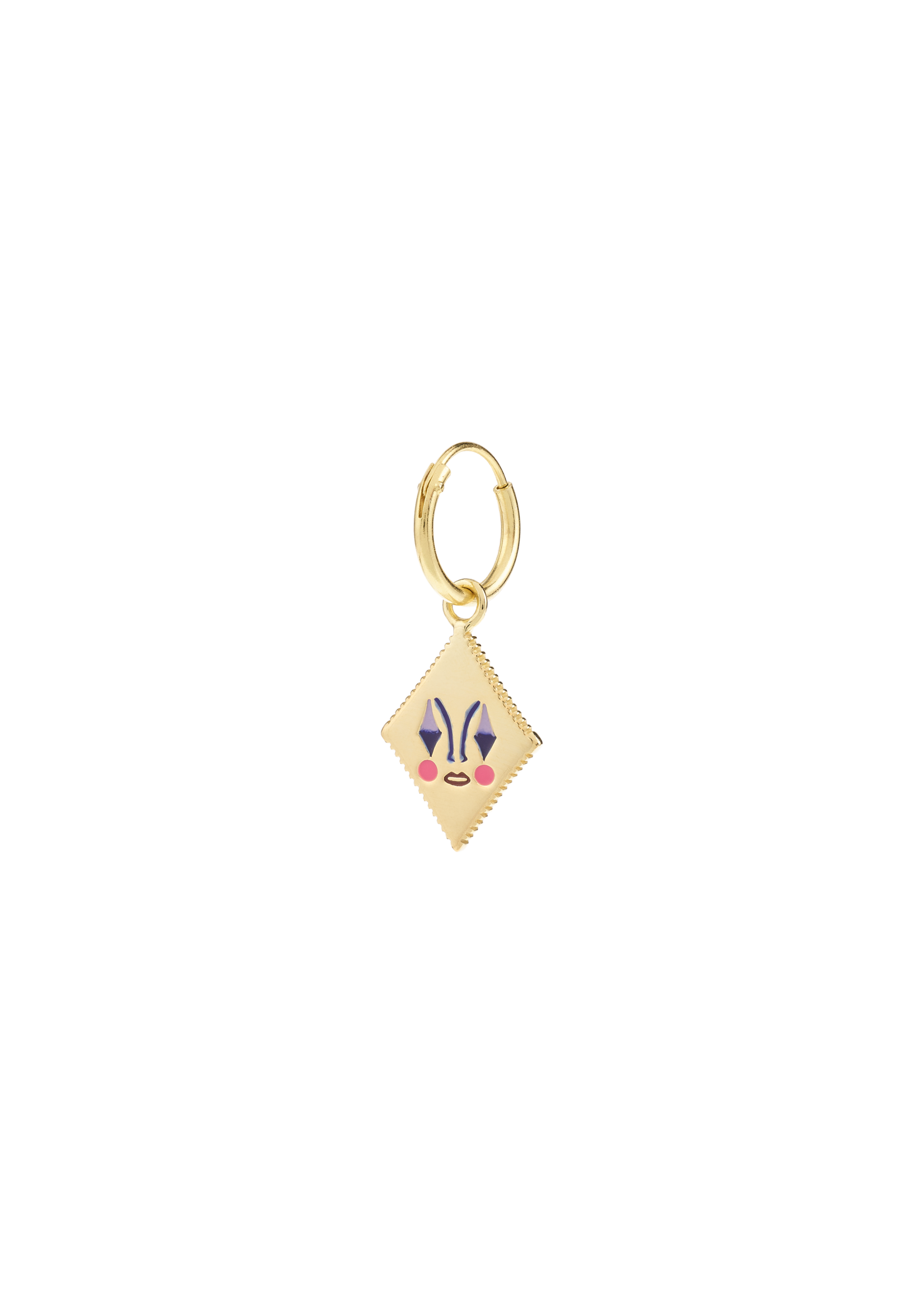 anna+nina Single pierrotcard ring earring - gold