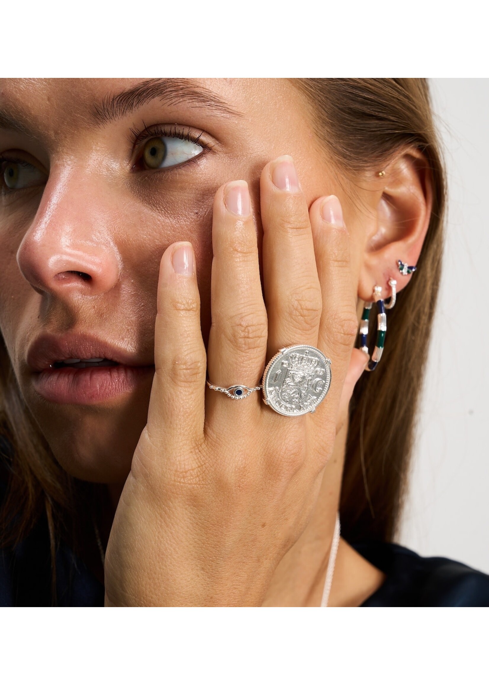anna+nina All eyes on you ring - Silver