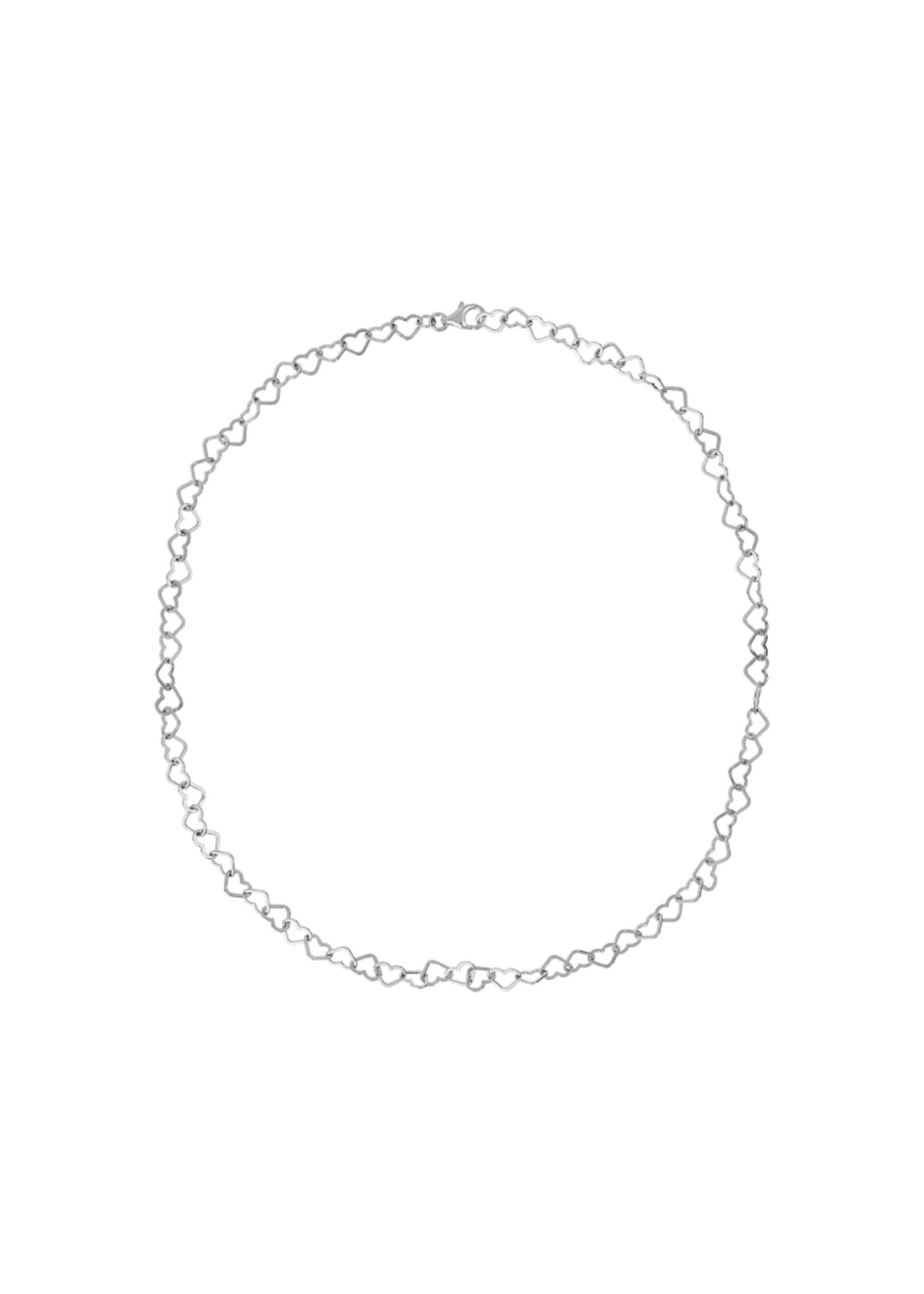 anna+nina Linked hearts necklace - Silver