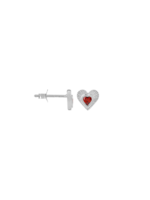 anna+nina Single rhapsody love stud - Silver