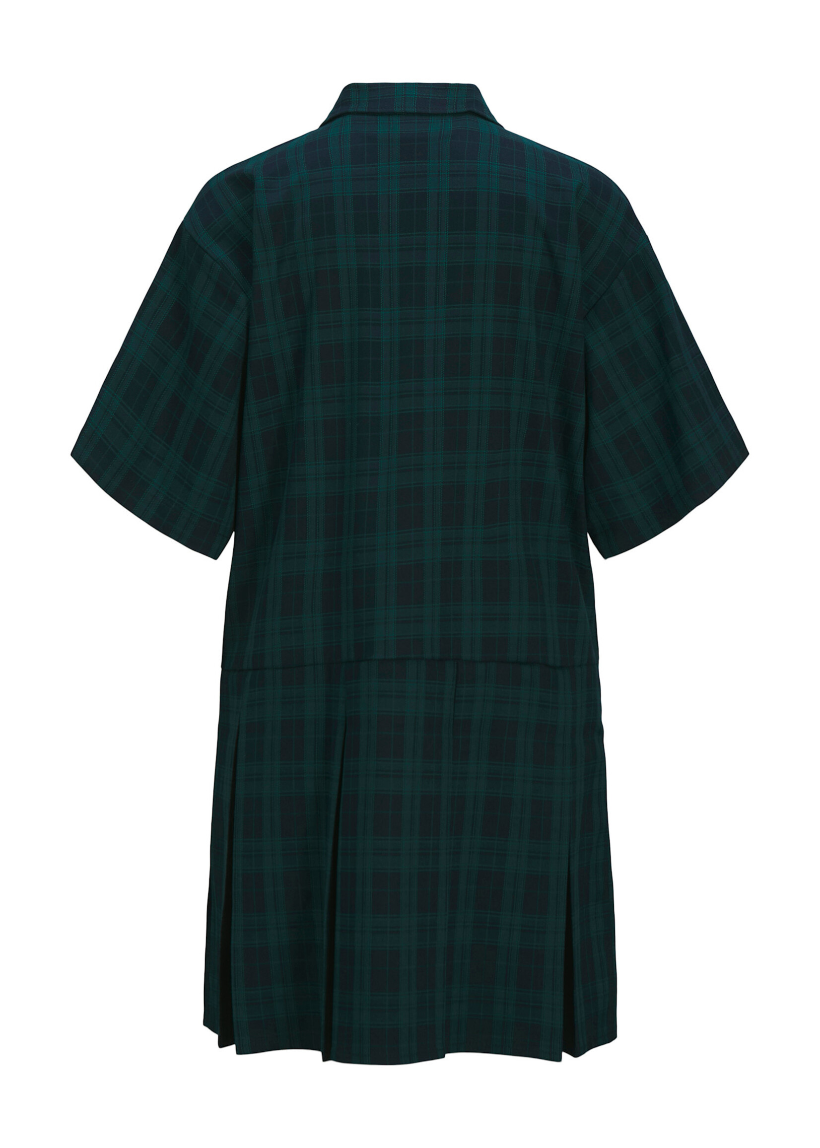 JXMILLA PLEATED DRESS -  GREEN CHECKS