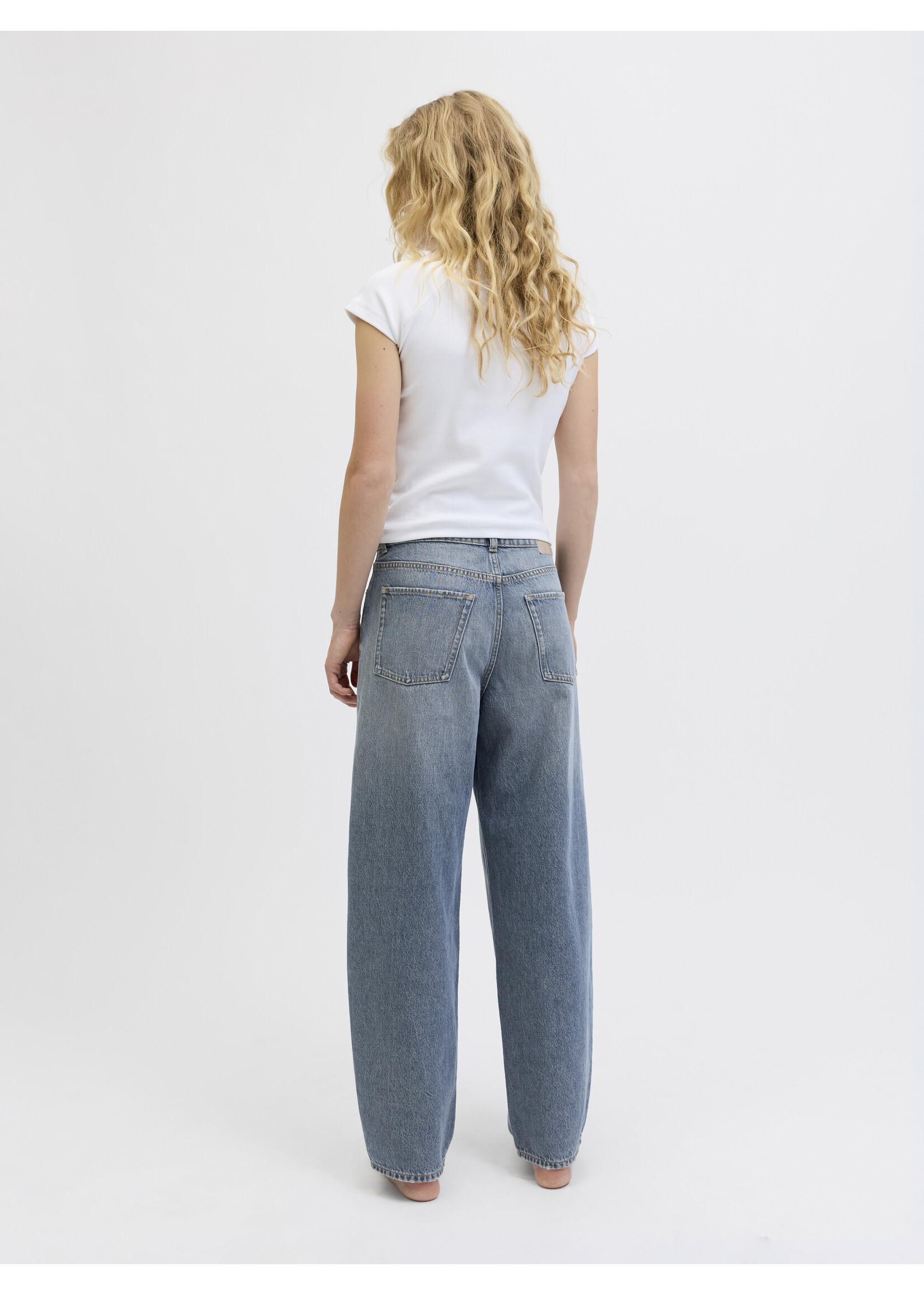 JXFUJI BARREL JEANS - MED BLUE