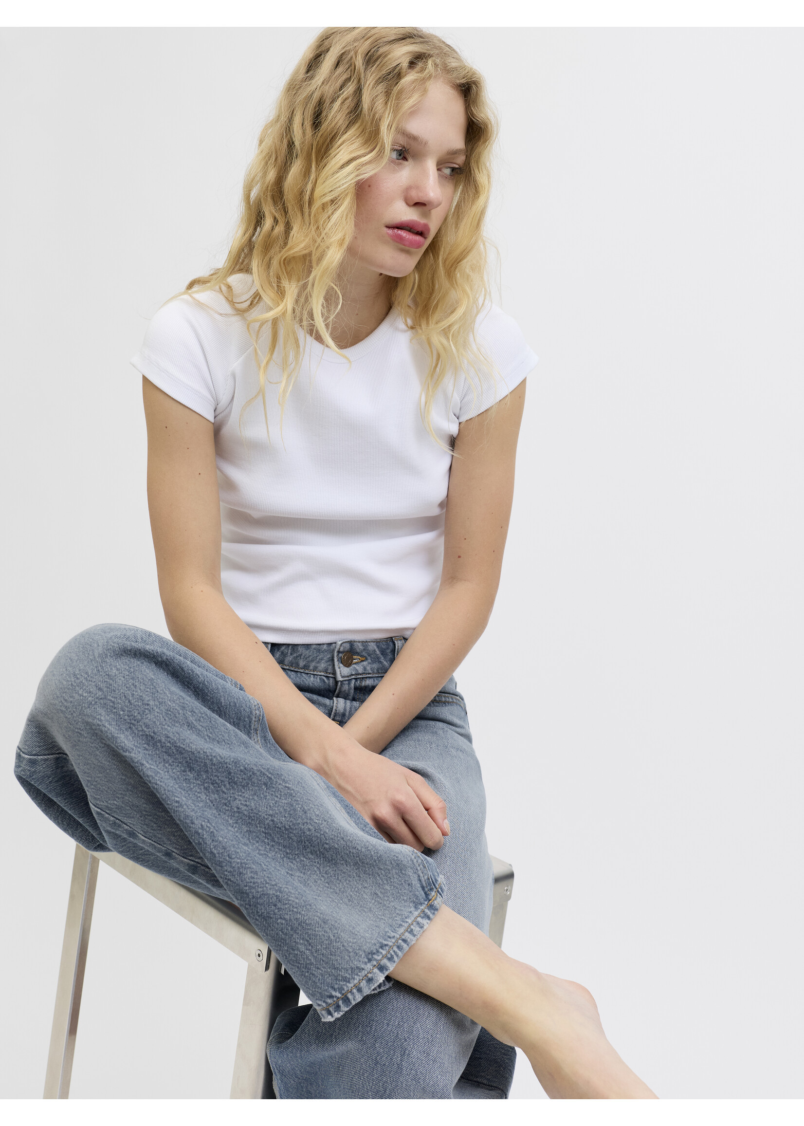 JXFUJI BARREL JEANS - MED BLUE
