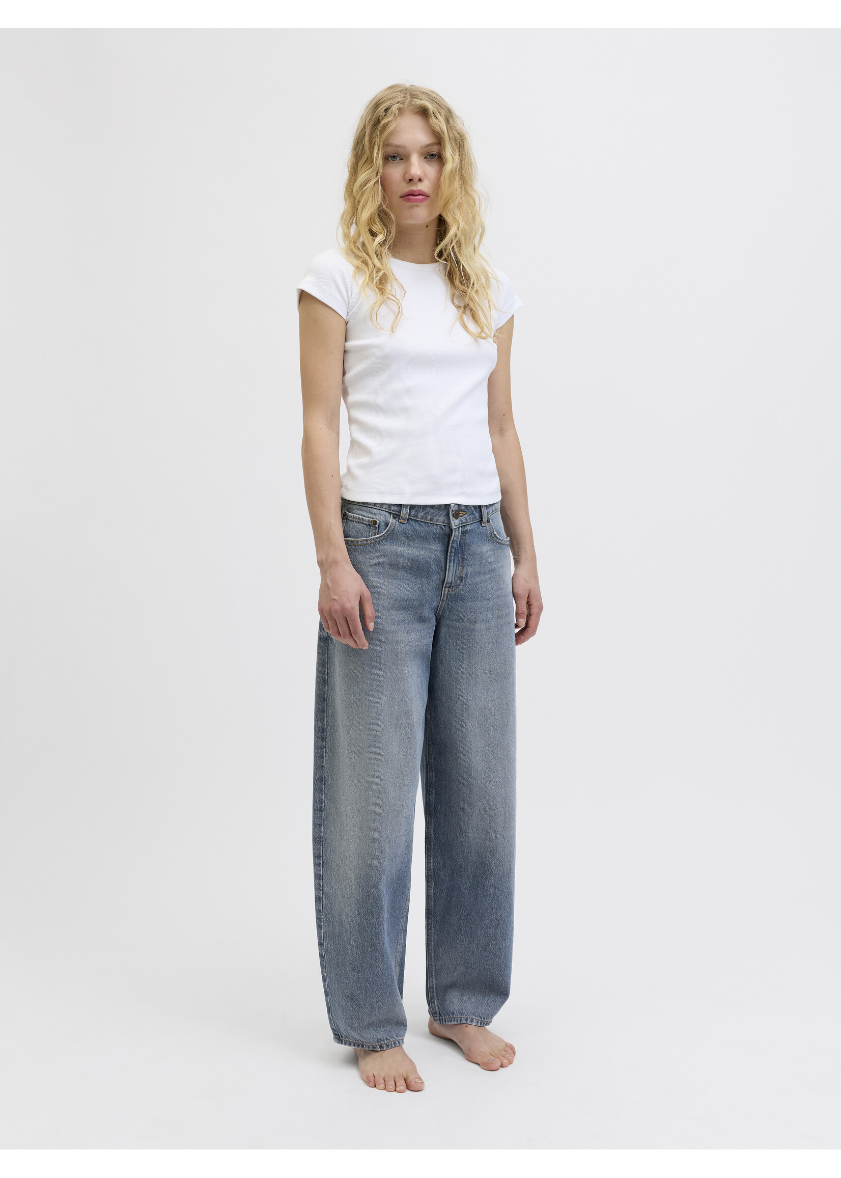 JXFUJI BARREL JEANS R251 - MED BLUE