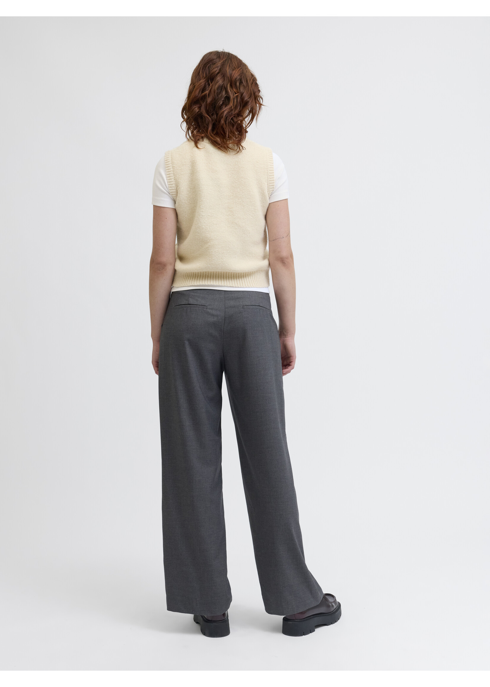 JXJOSIE VEST KNIT - VANILLA ICE