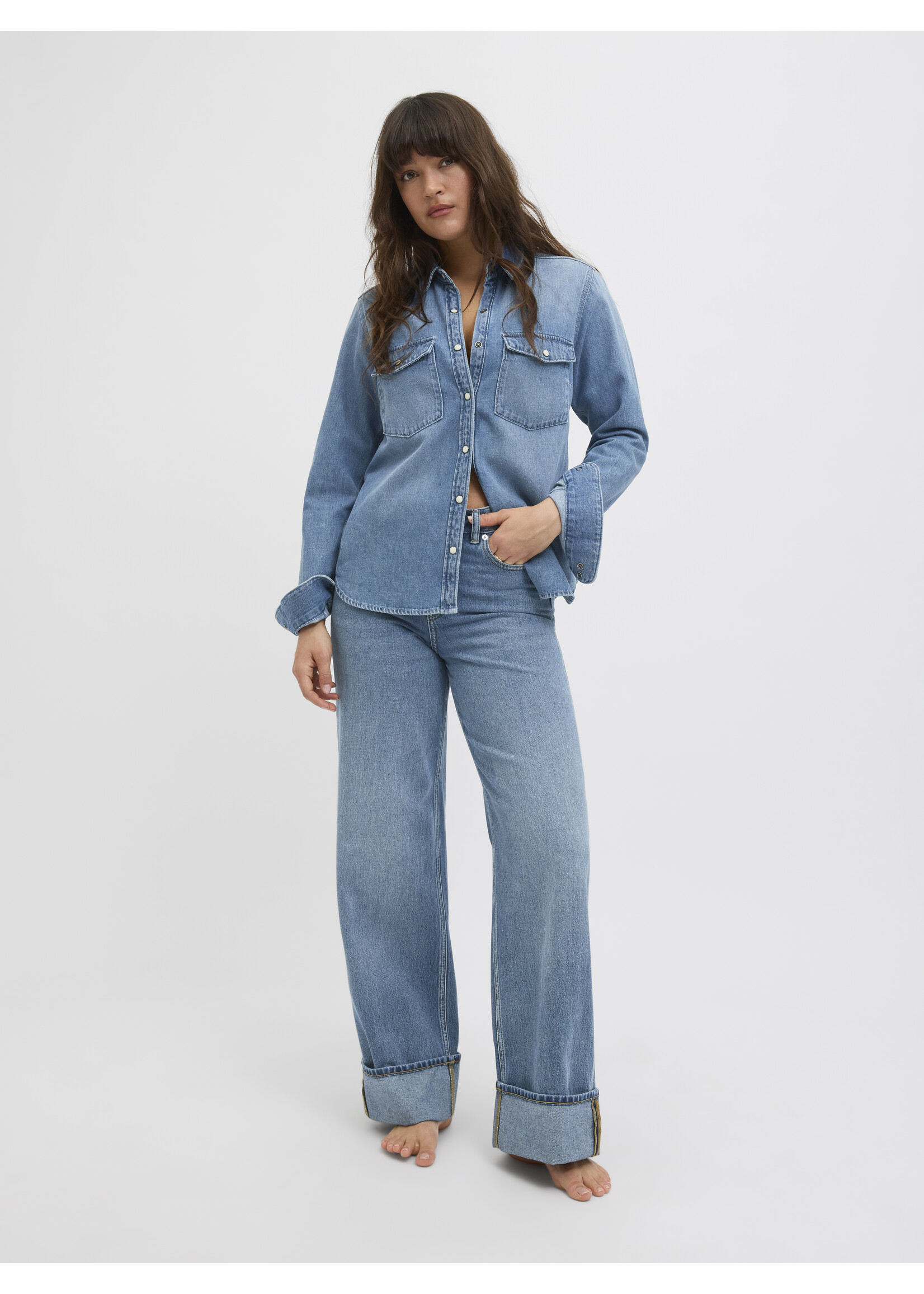 JXTOKYO FOLD R254 - MED BLUE DENIM