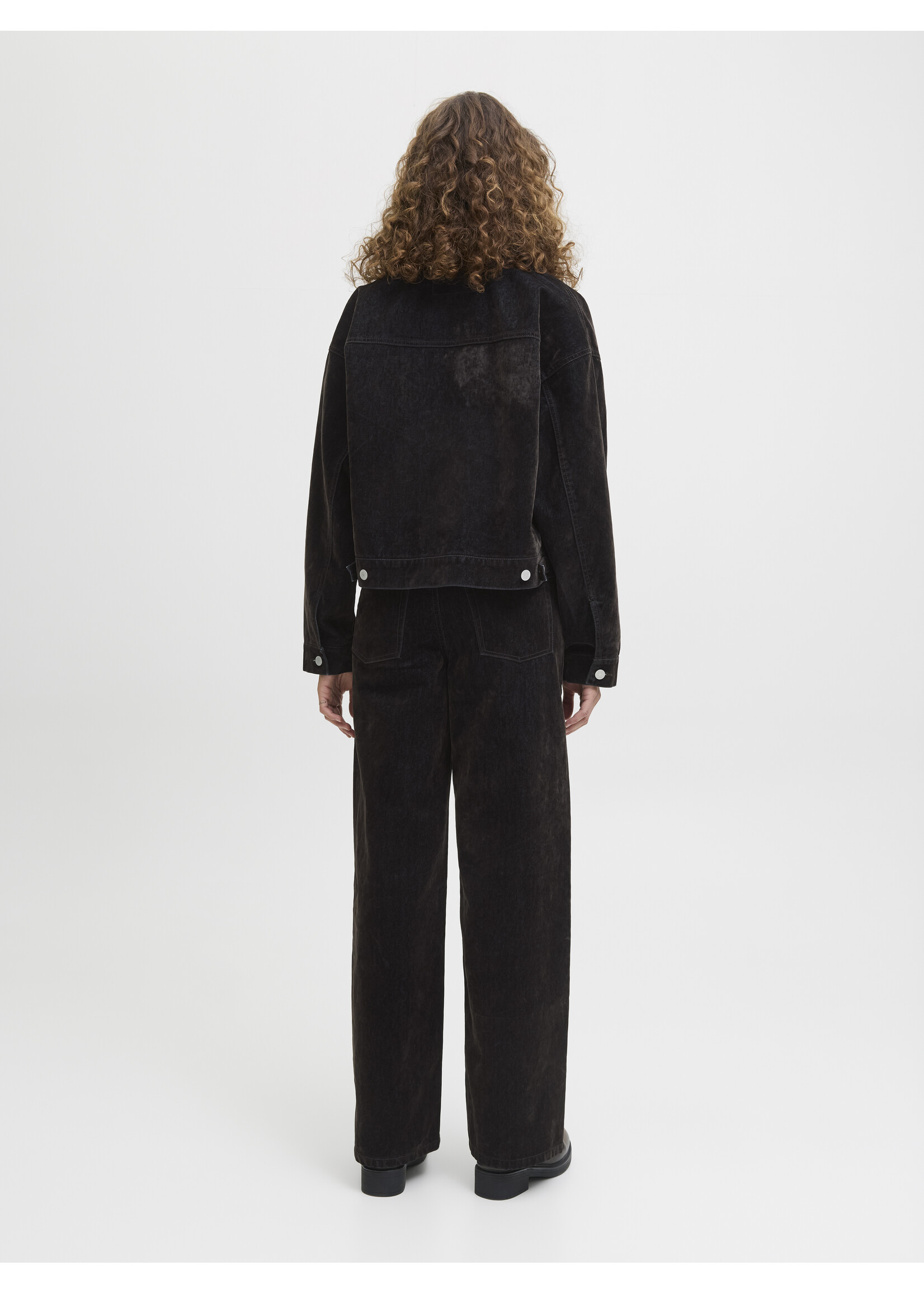 JXTOKYO FLOCK WIDE DENIM - BROWN DENIM