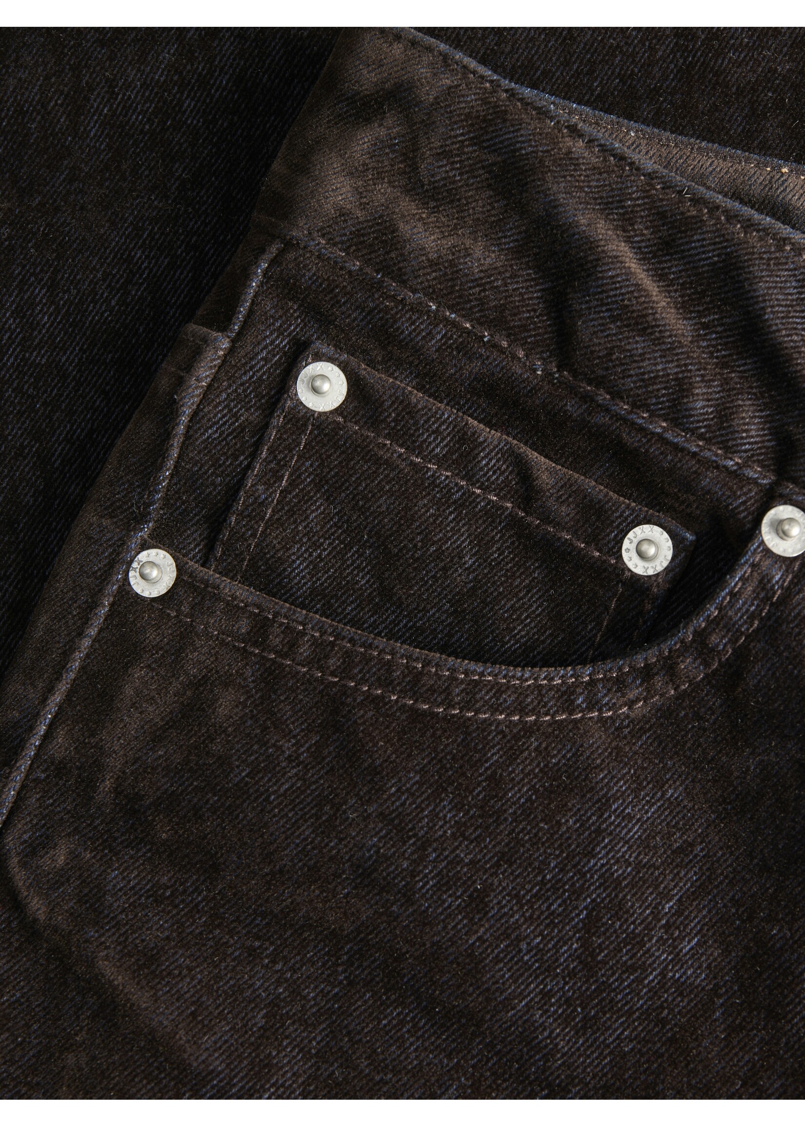 JXTOKYO FLOCK WIDE DENIM - BROWN DENIM