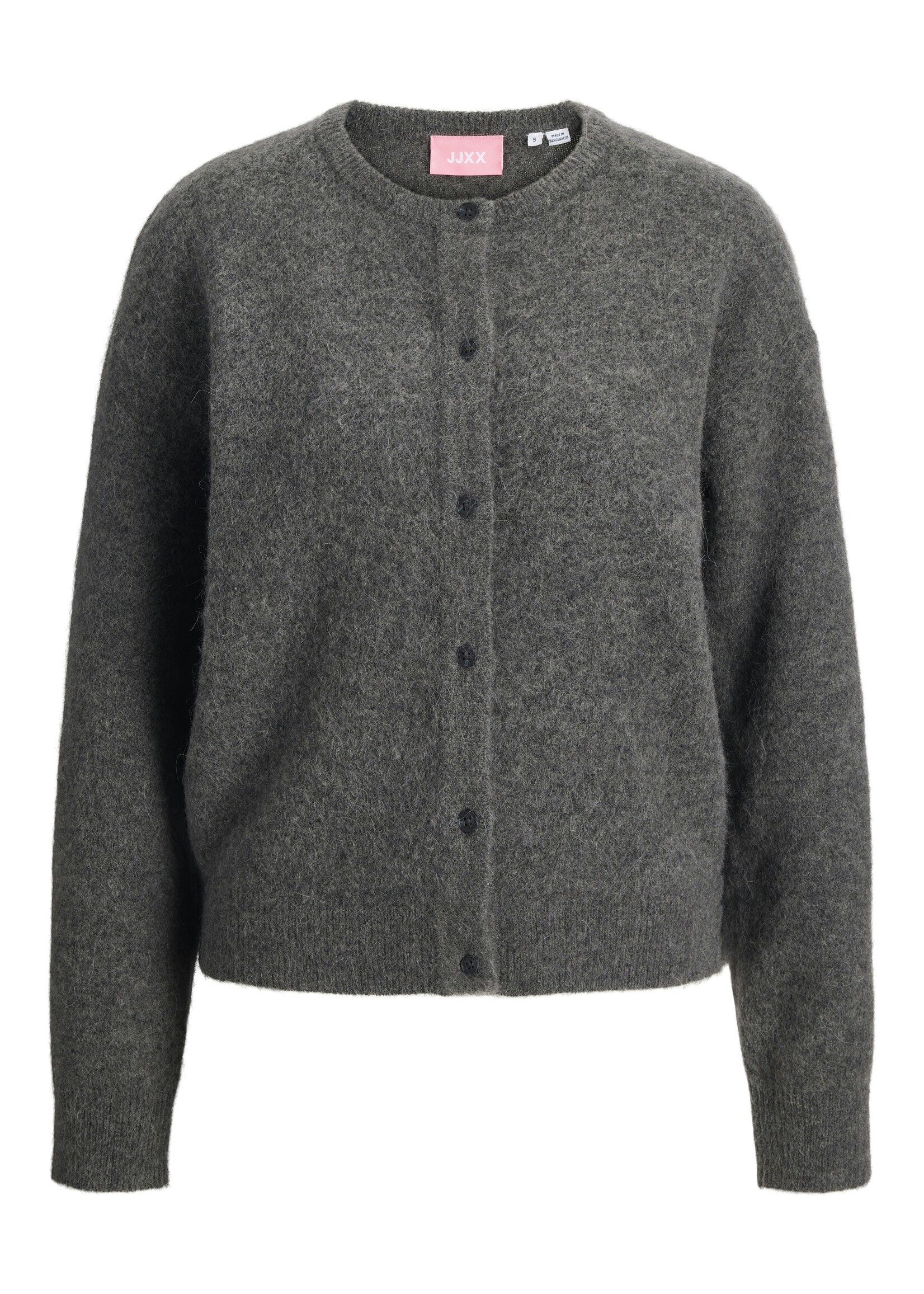 JXMATILDA WOOL CARDIGAN - DARK GREY MELANGE