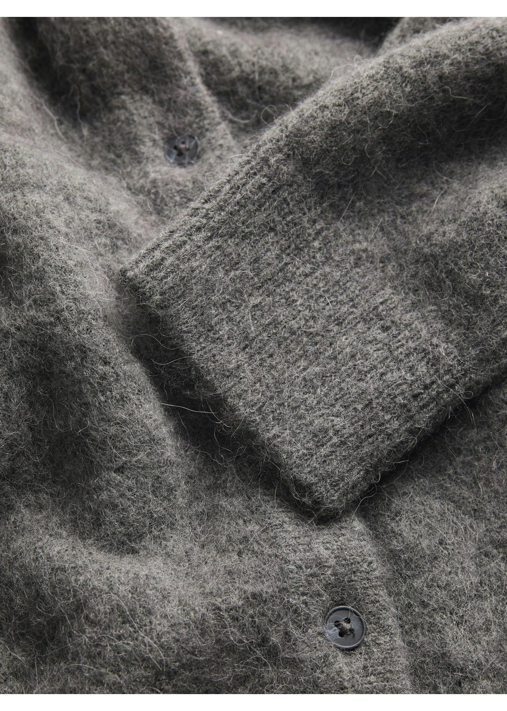 JXMATILDA WOOL CARDIGAN - DARK GREY MELANGE