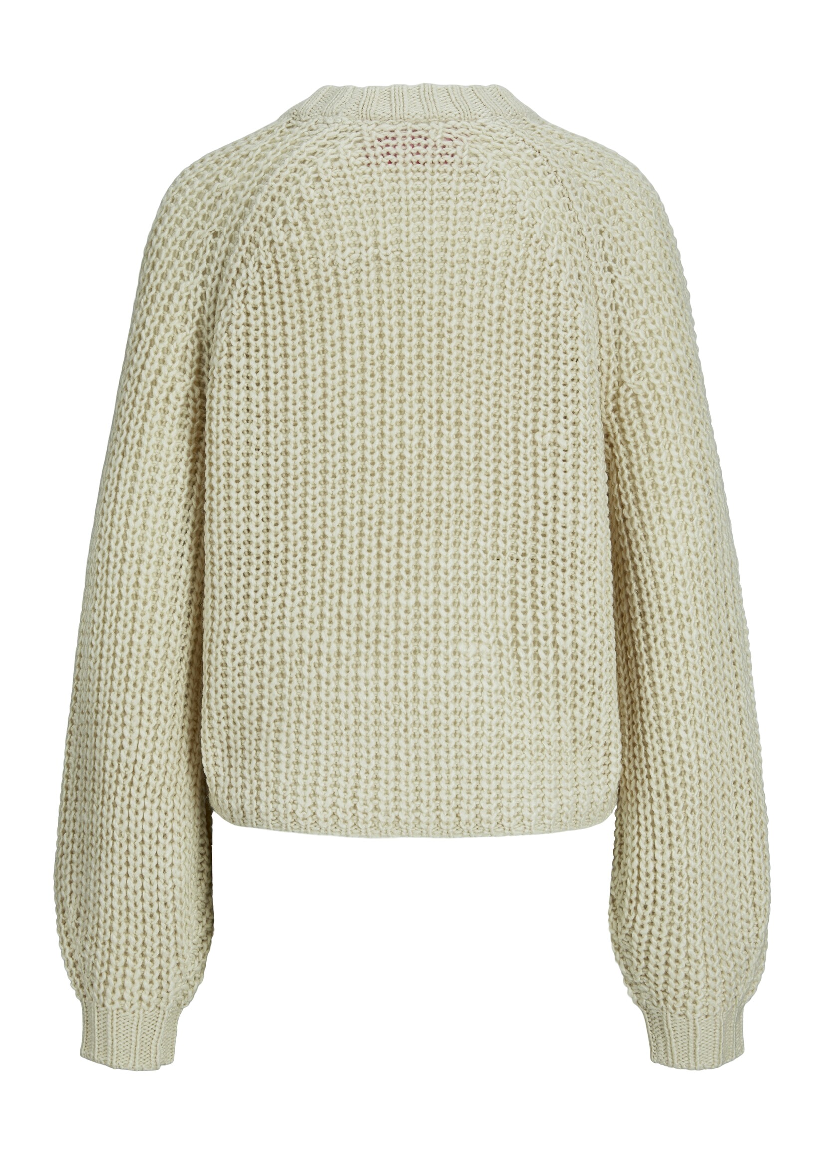 JXKELLY CHUNKY CABLE CREW NECK KNIT - BONE WHITE