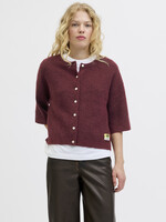 JXEVI CARDIGAN KNIT - CARBERNET