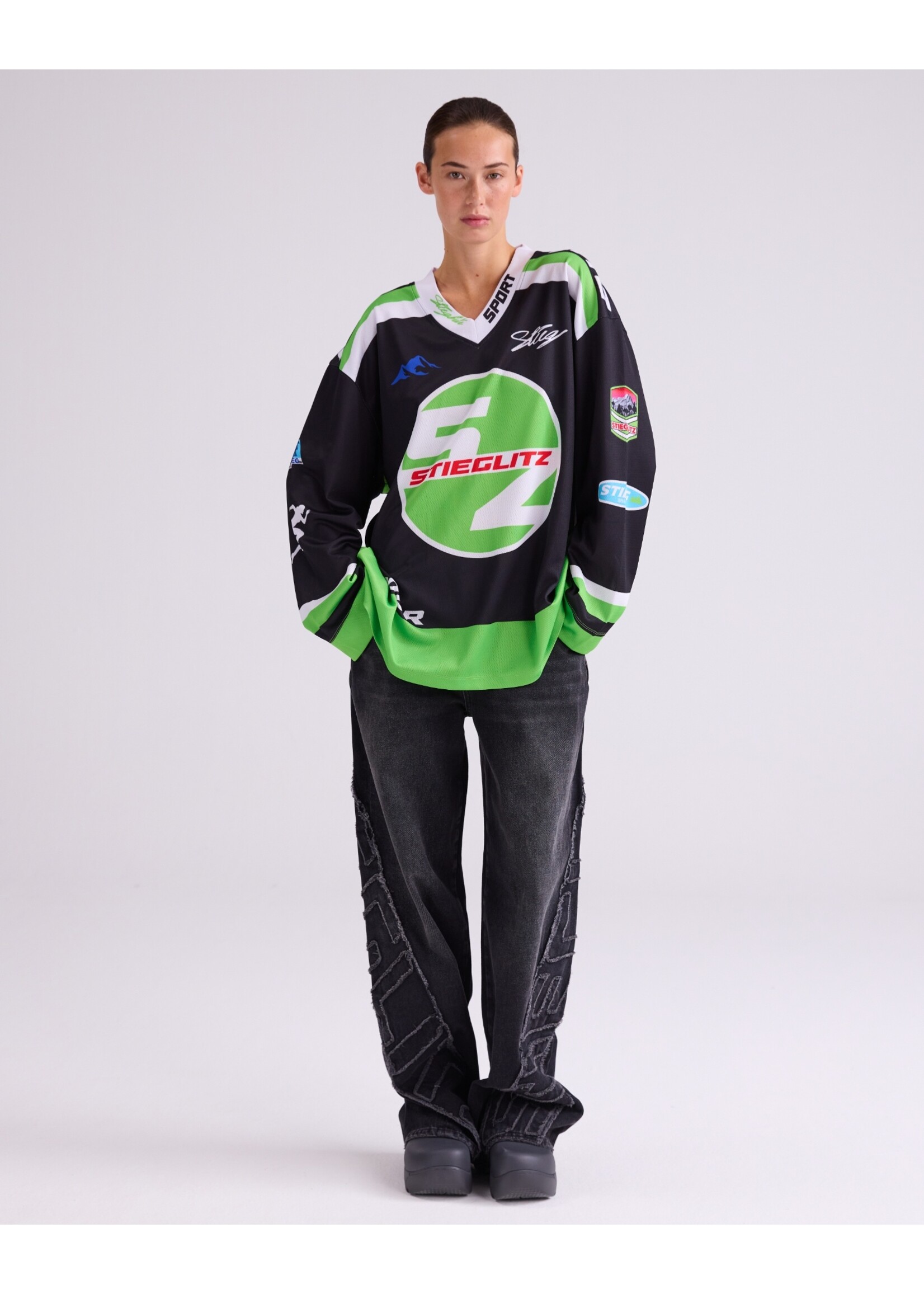 Stieglitz Alando wide skate longsleeve - Black
