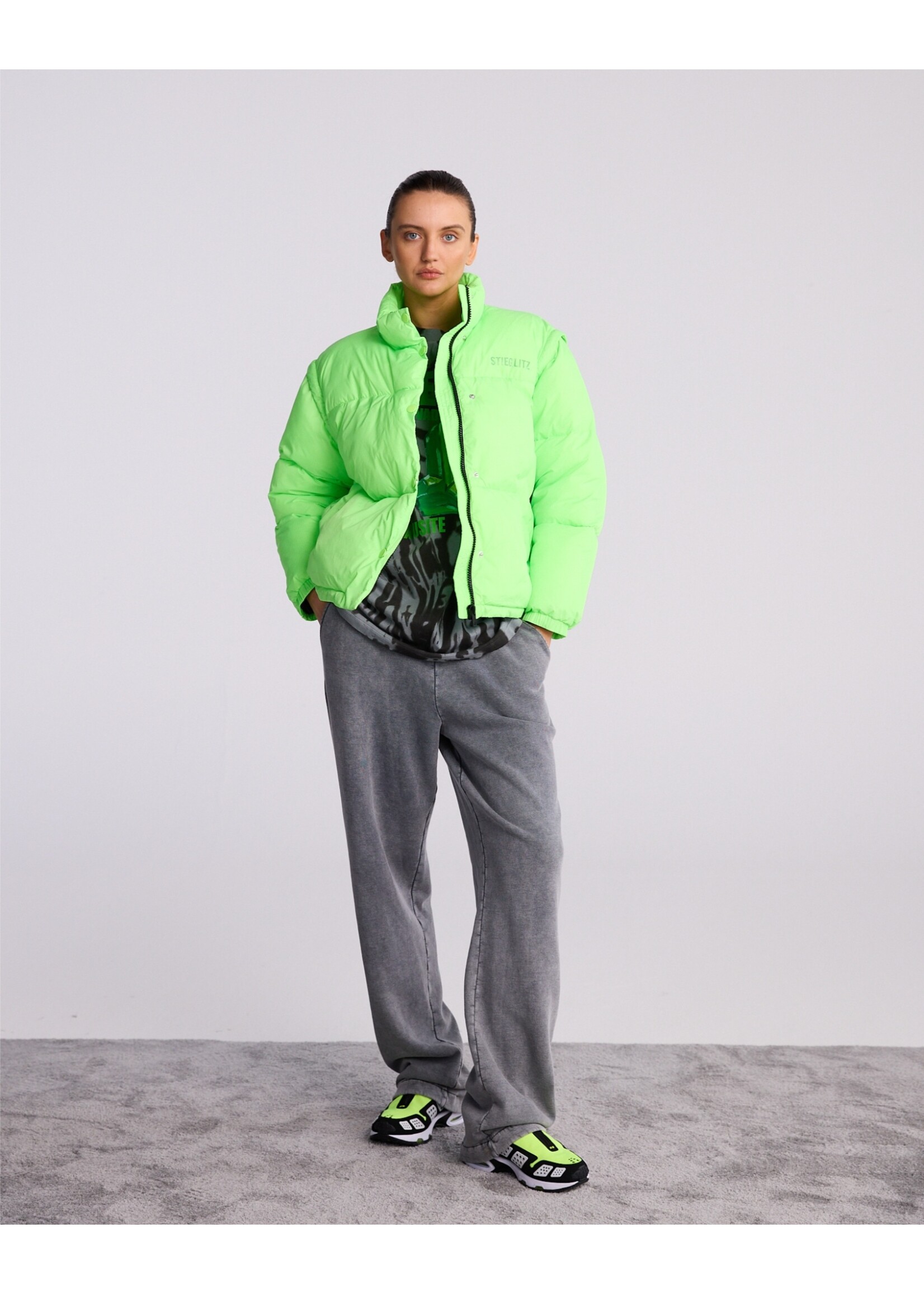 Stieglitz Charo puffer - green