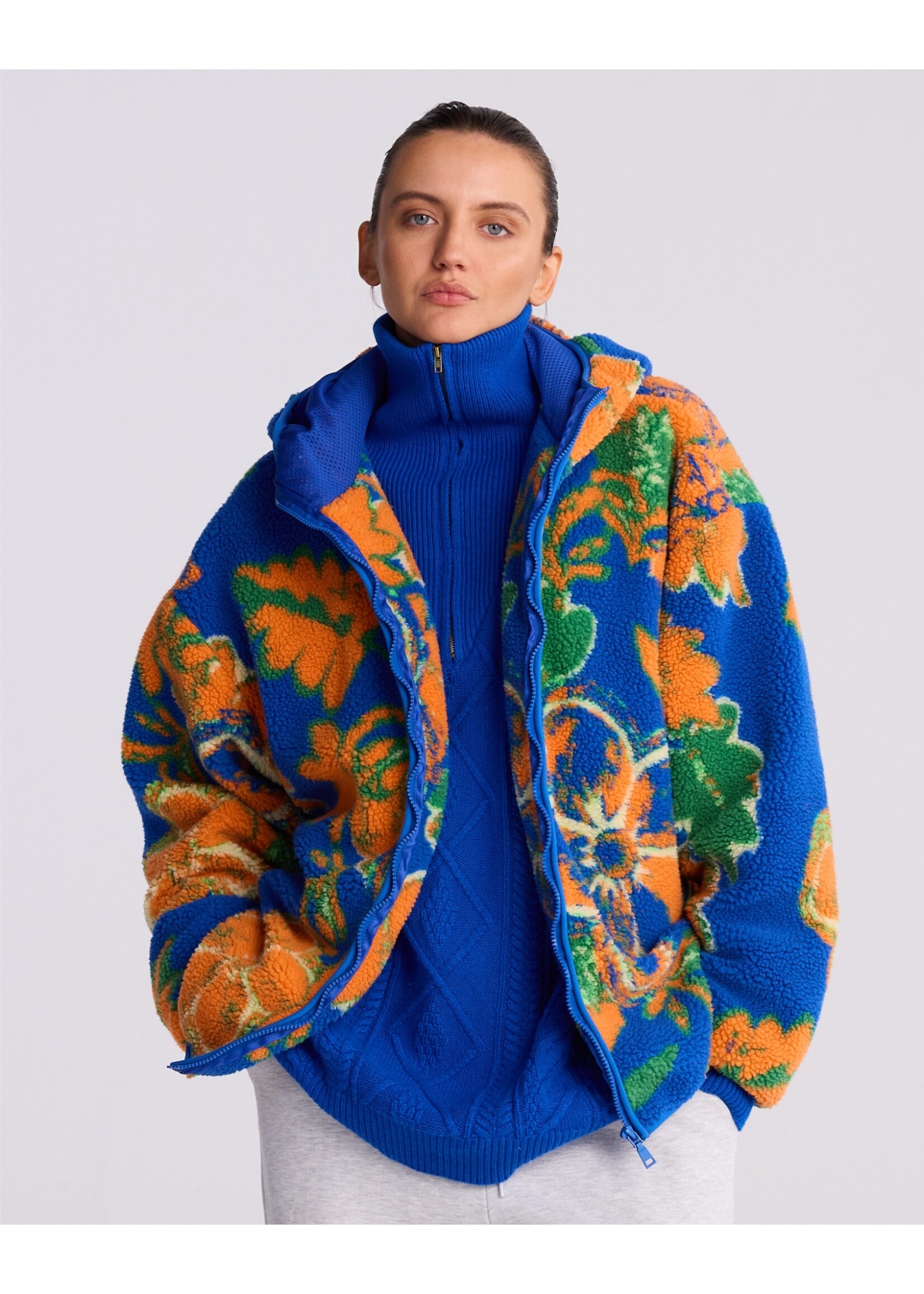 Stieglitz Jacinto teddy jacket - Blue