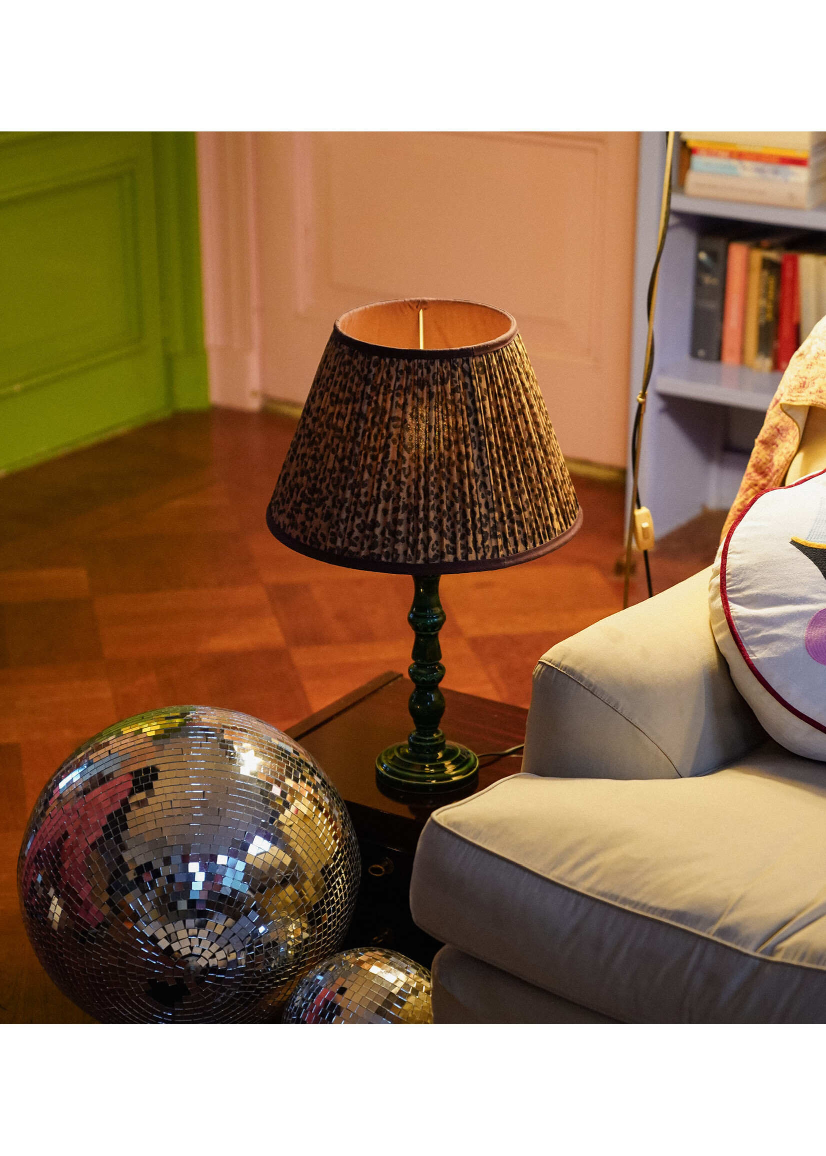 anna+nina Willow lamp leopard - Green