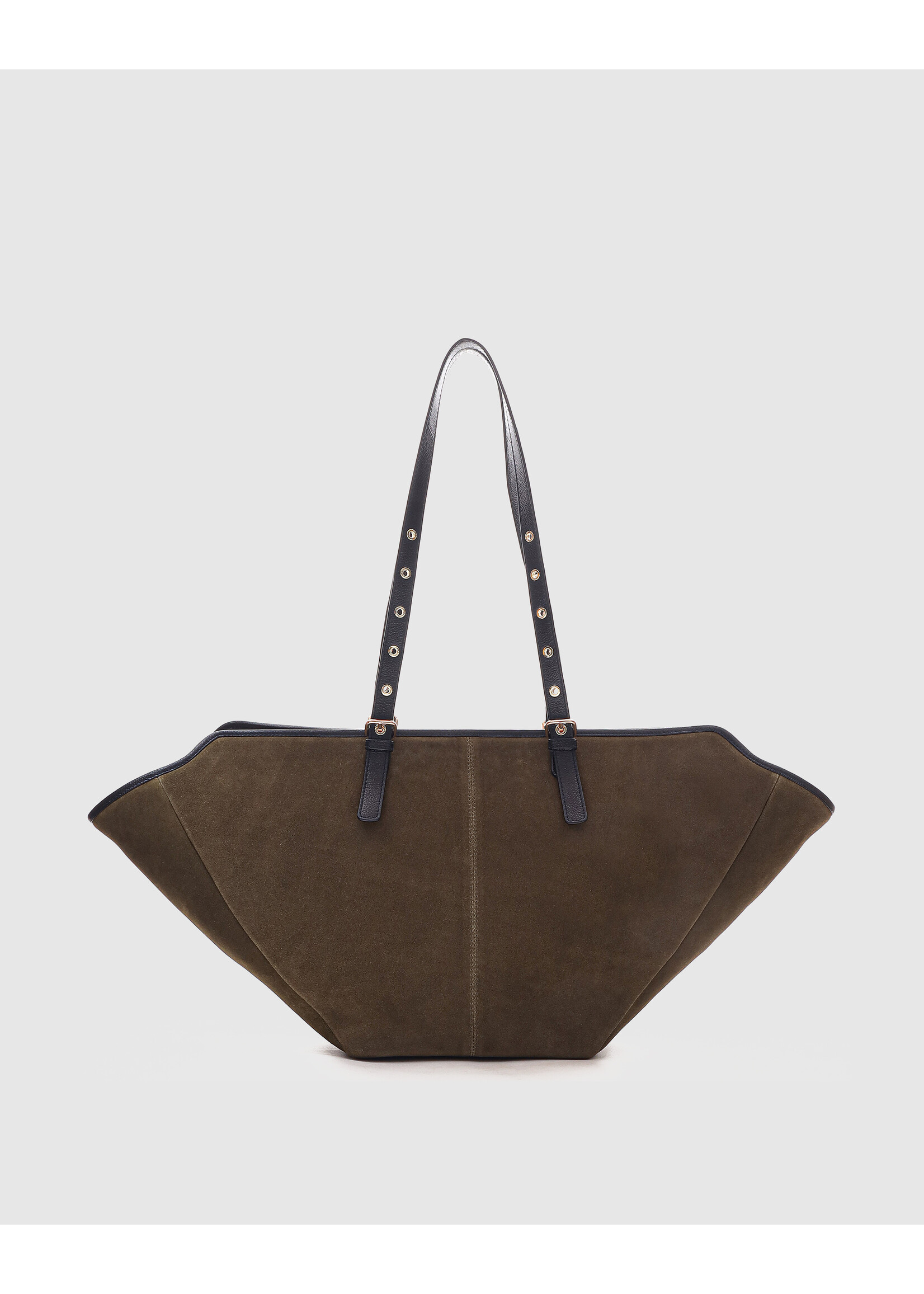 Núnoo Nora suede bag - Dark olive