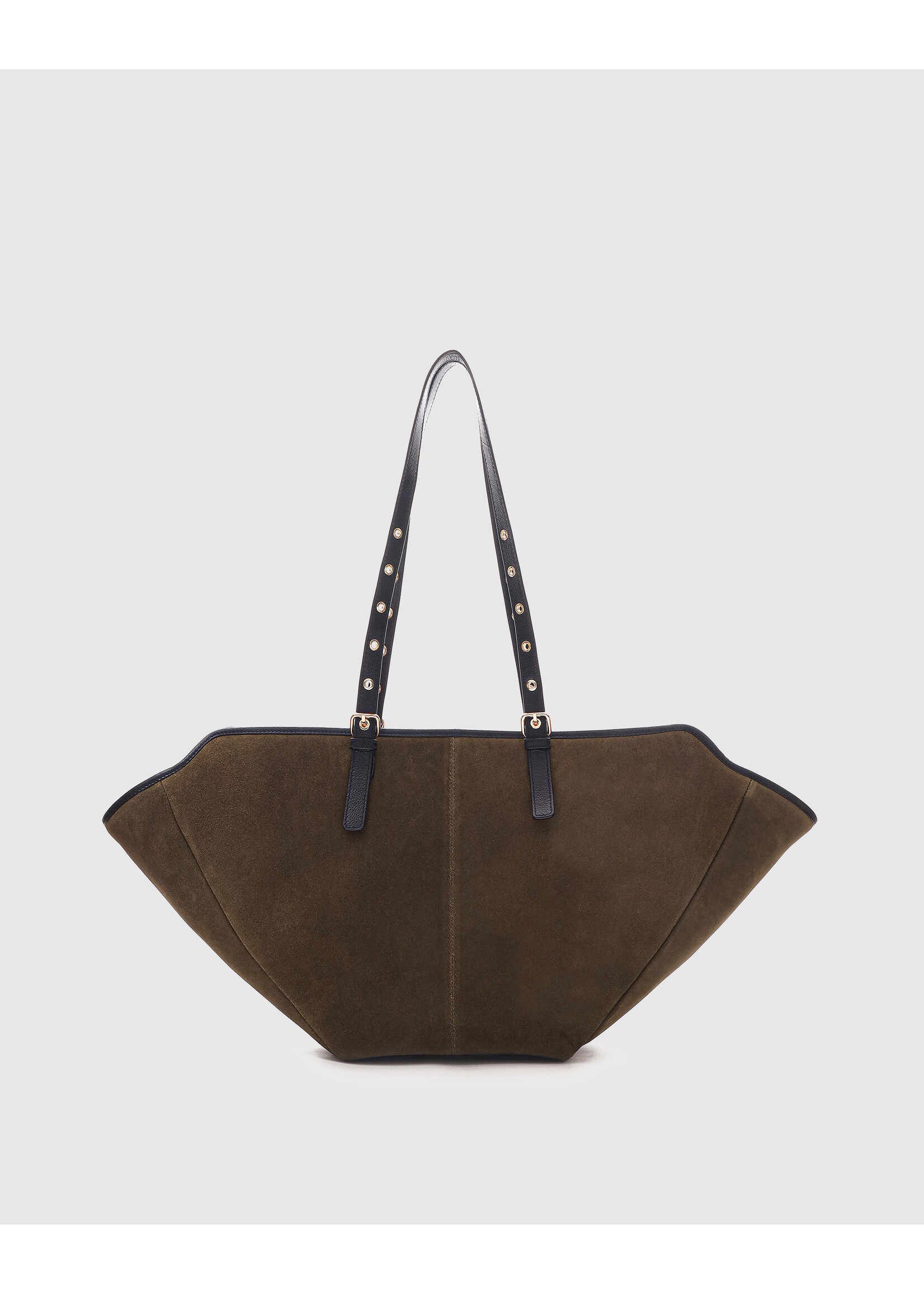 Núnoo Nora suede bag - Dark olive