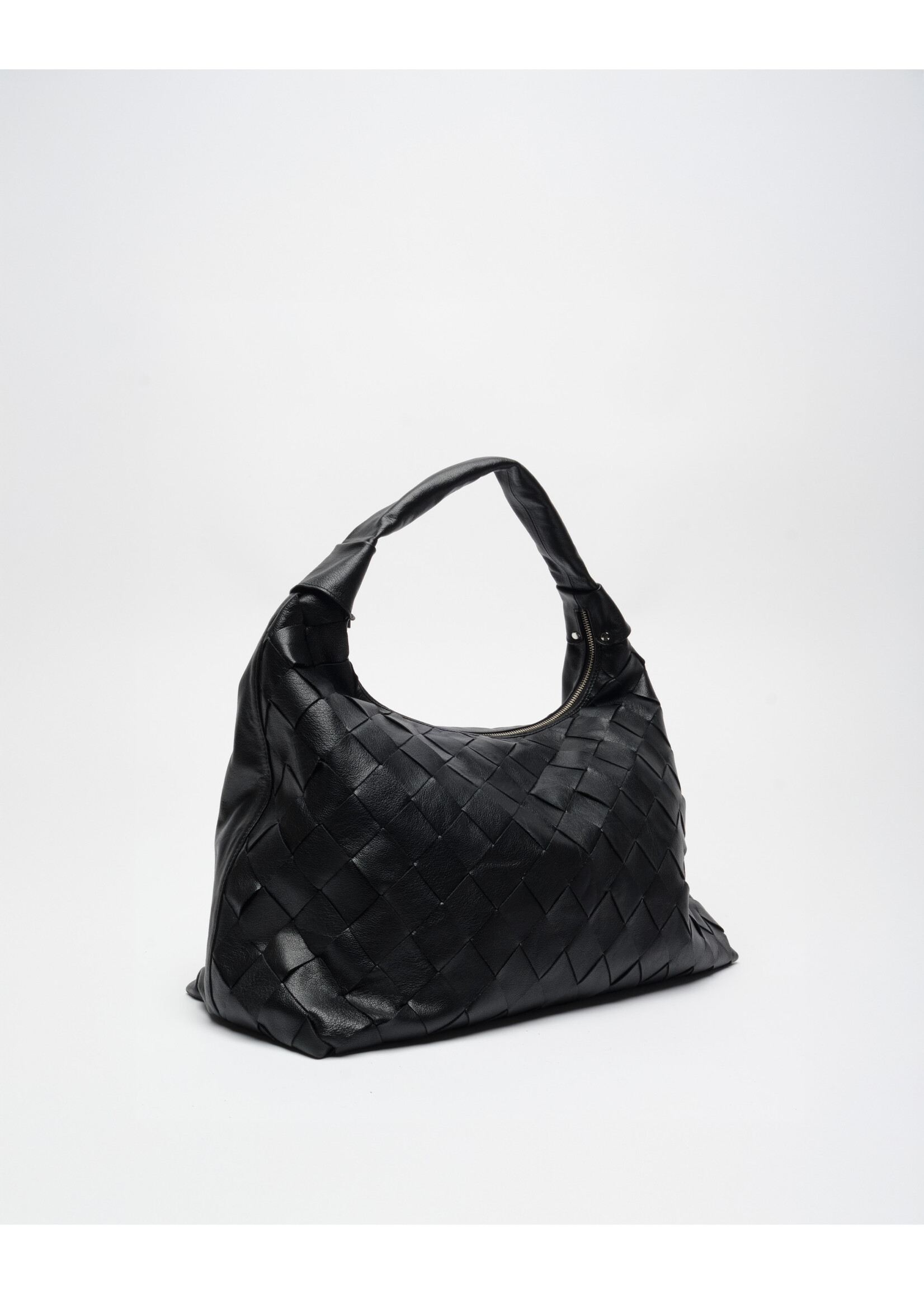 Núnoo Maxi dandy braided bag - Mountain black