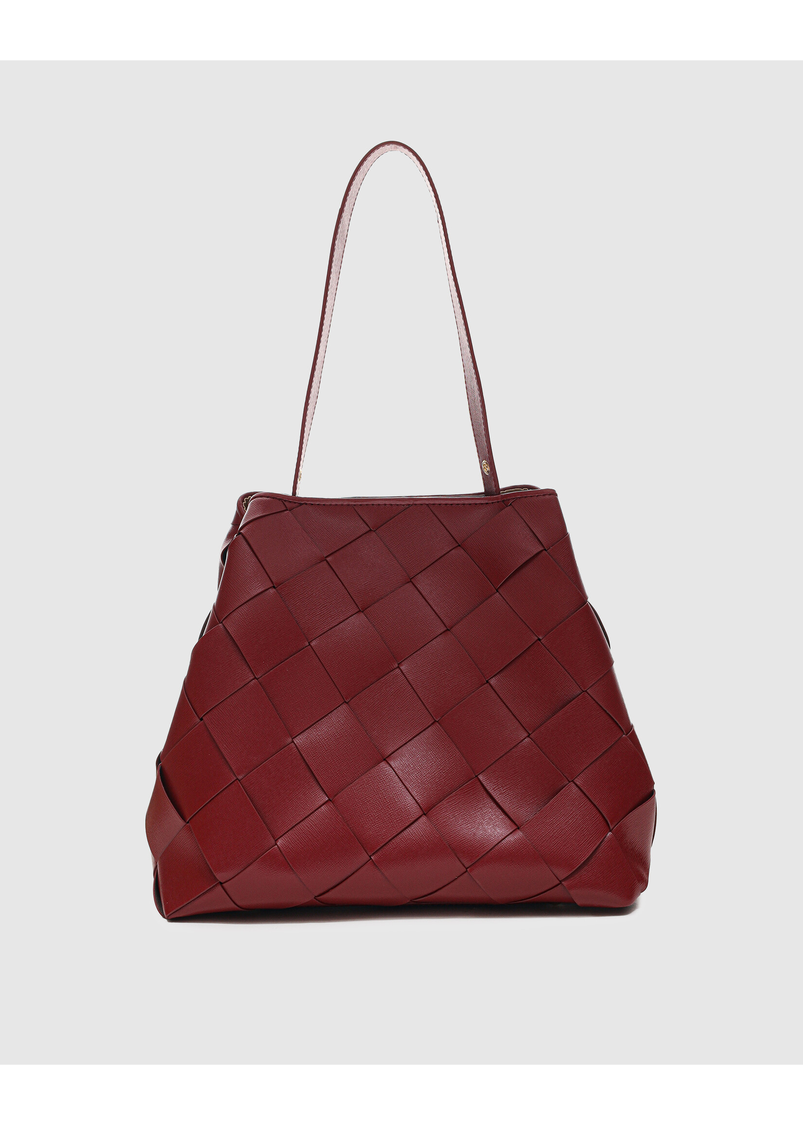 Núnoo Chiara braided Florence bag - Maroon