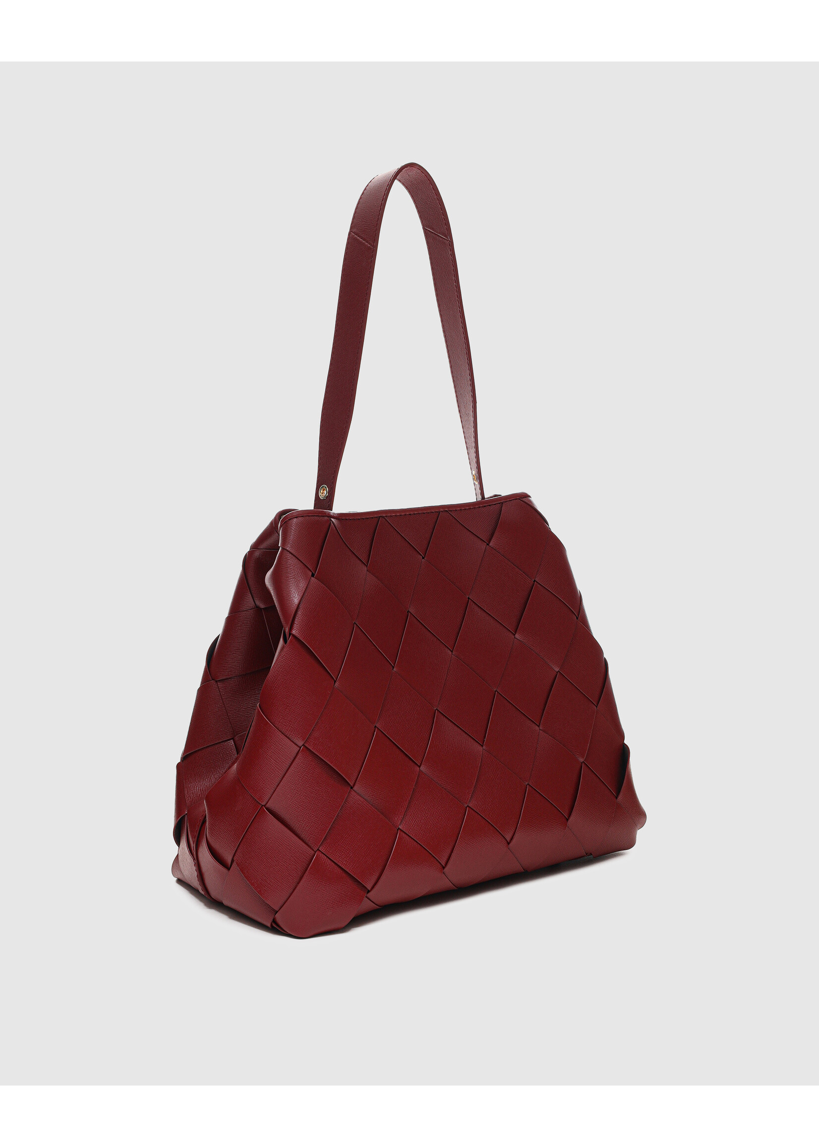Núnoo Chiara braided Florence bag - Maroon