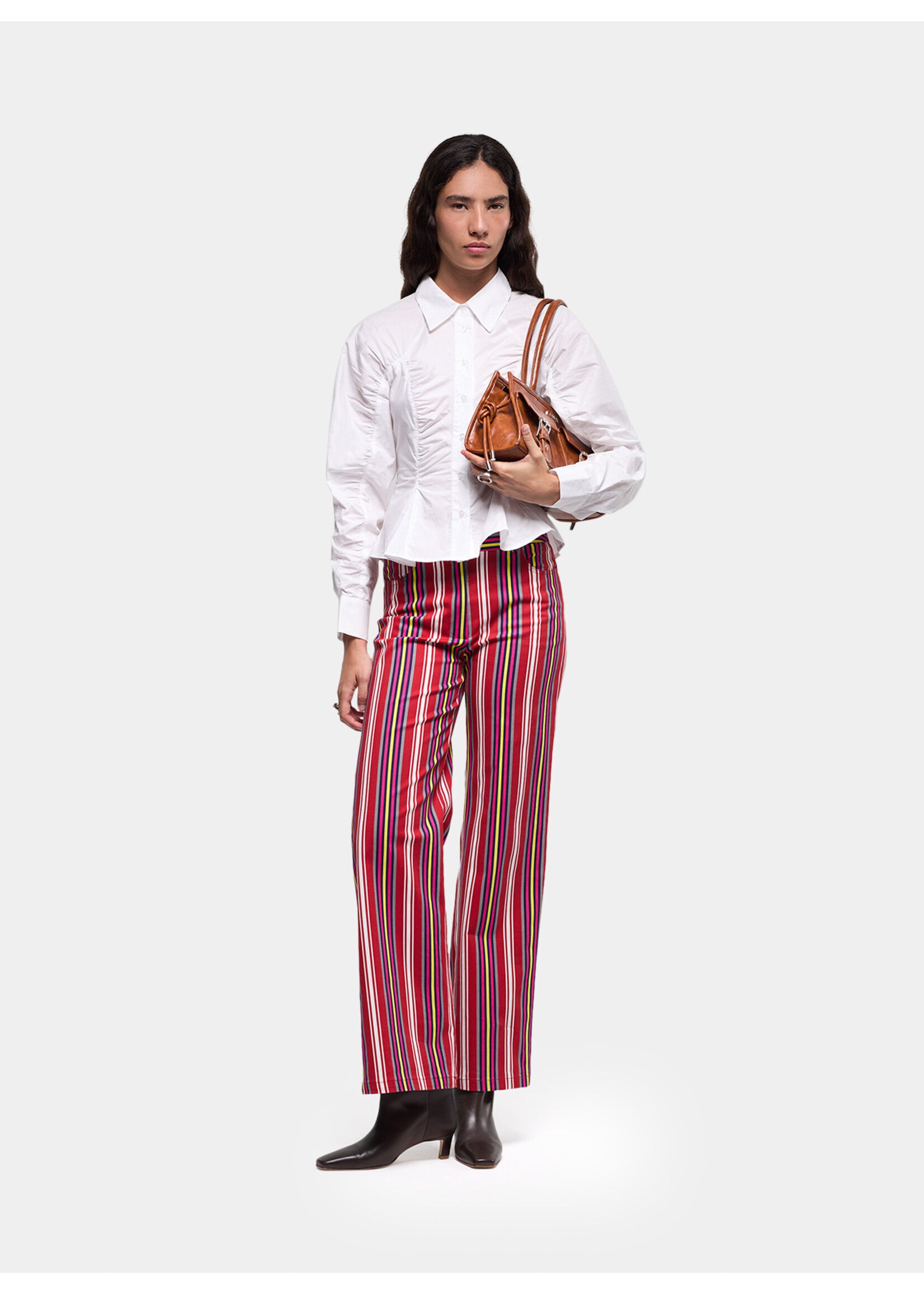 Laagam Belleville rushed shirt - White