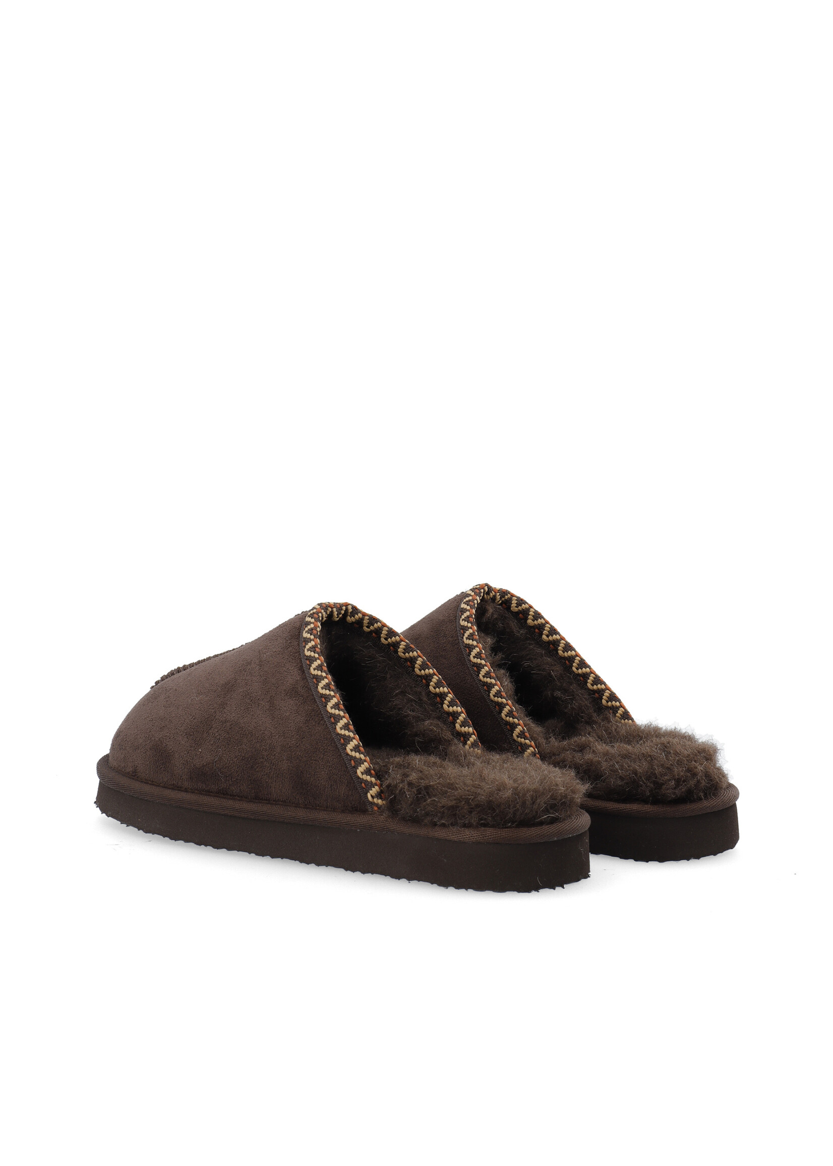 Biasweetie Binded Slipper - Dark brown
