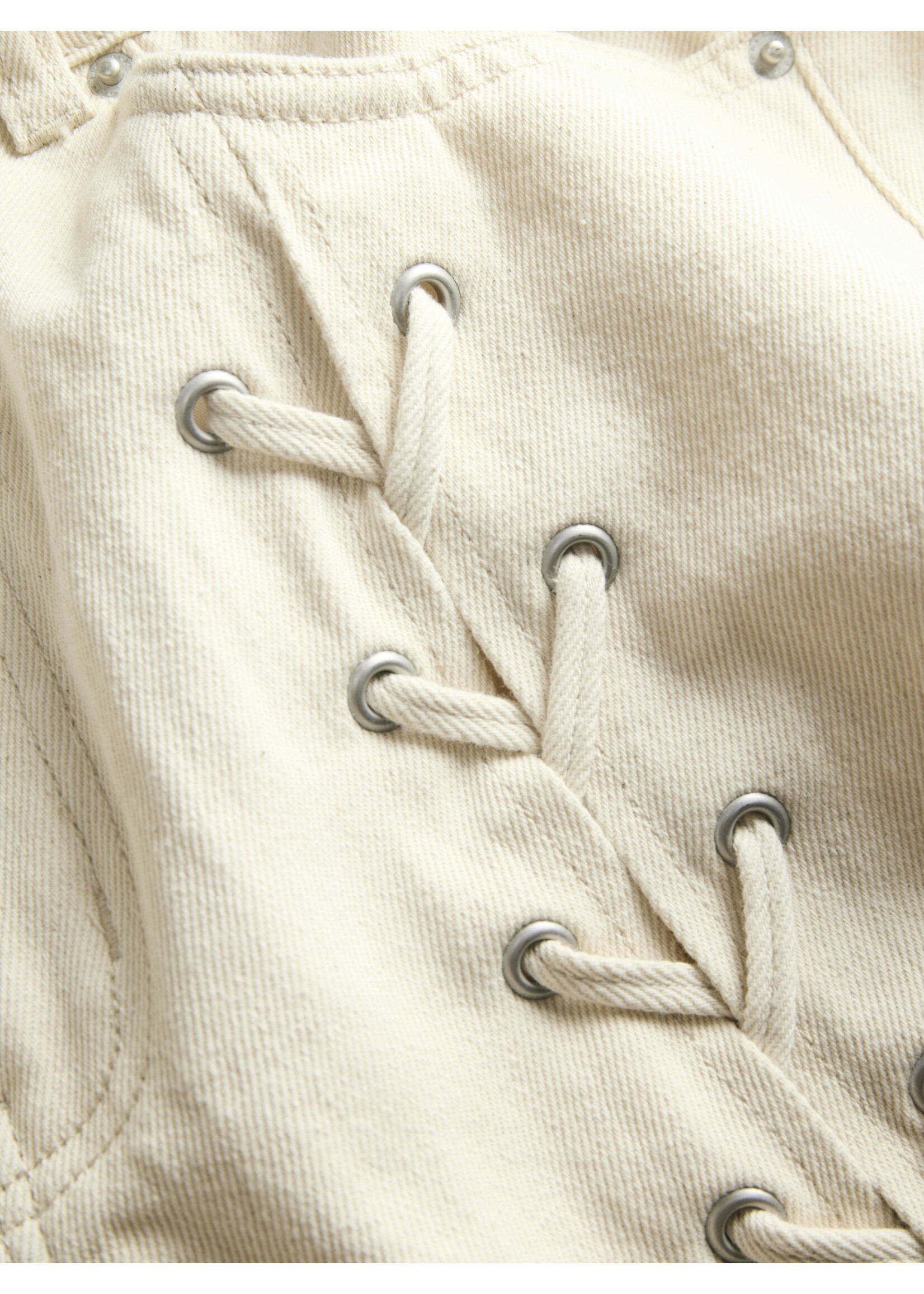 JXAYA TOKYO LACE UP PANT - ECRU