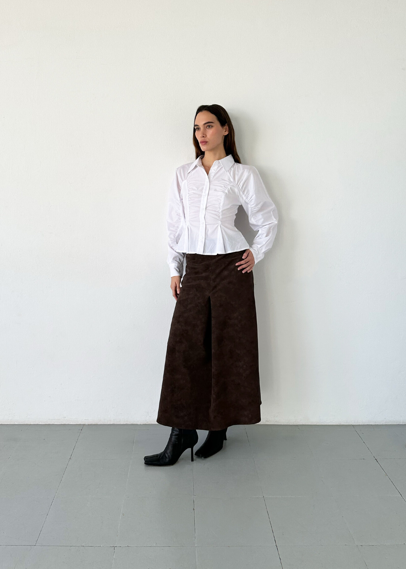 Laagam Belleville rushed shirt - White