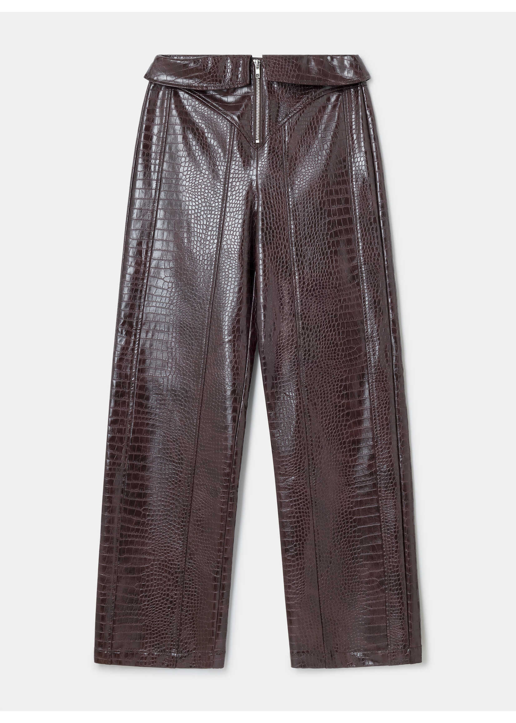 Laagam Horus textured pants - Burgundy