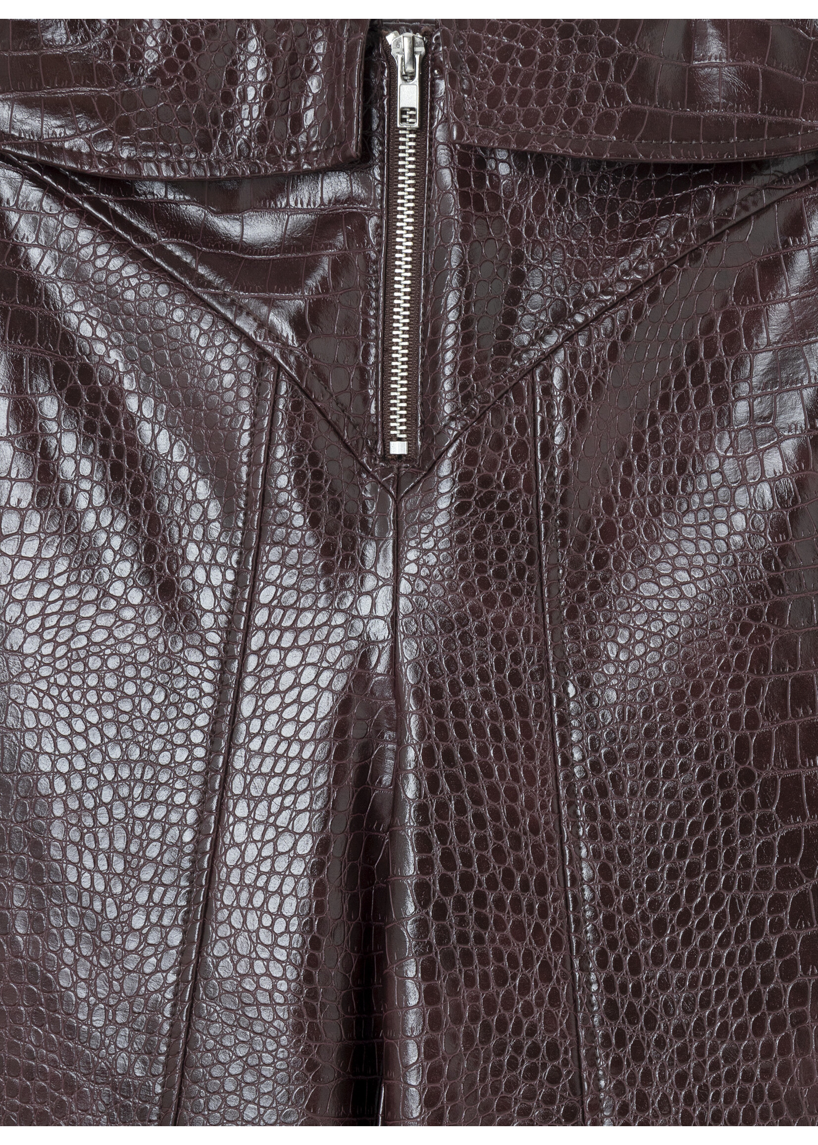 Laagam Horus textured pants - Burgundy