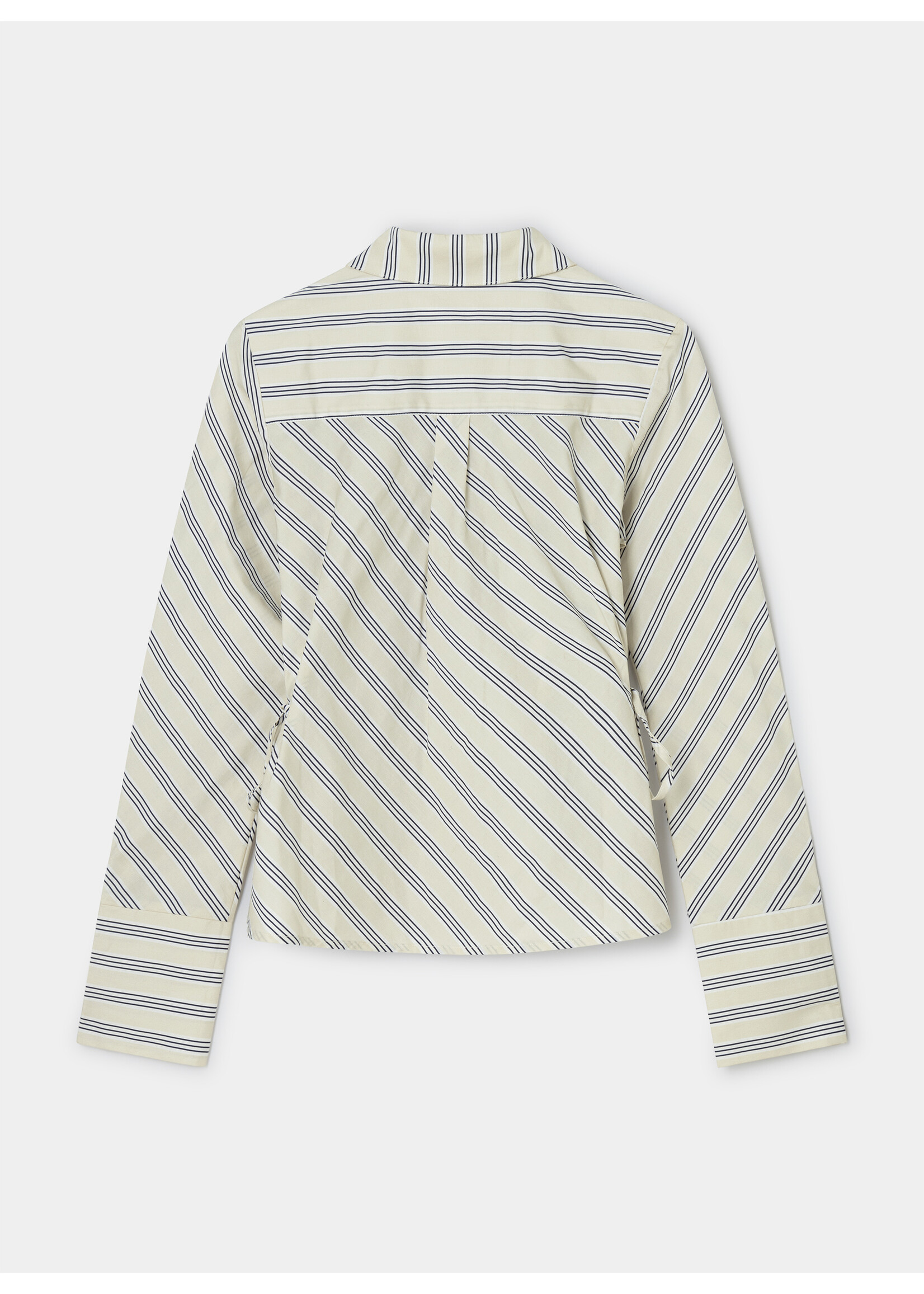 Laagam Opera black & white striped shirt