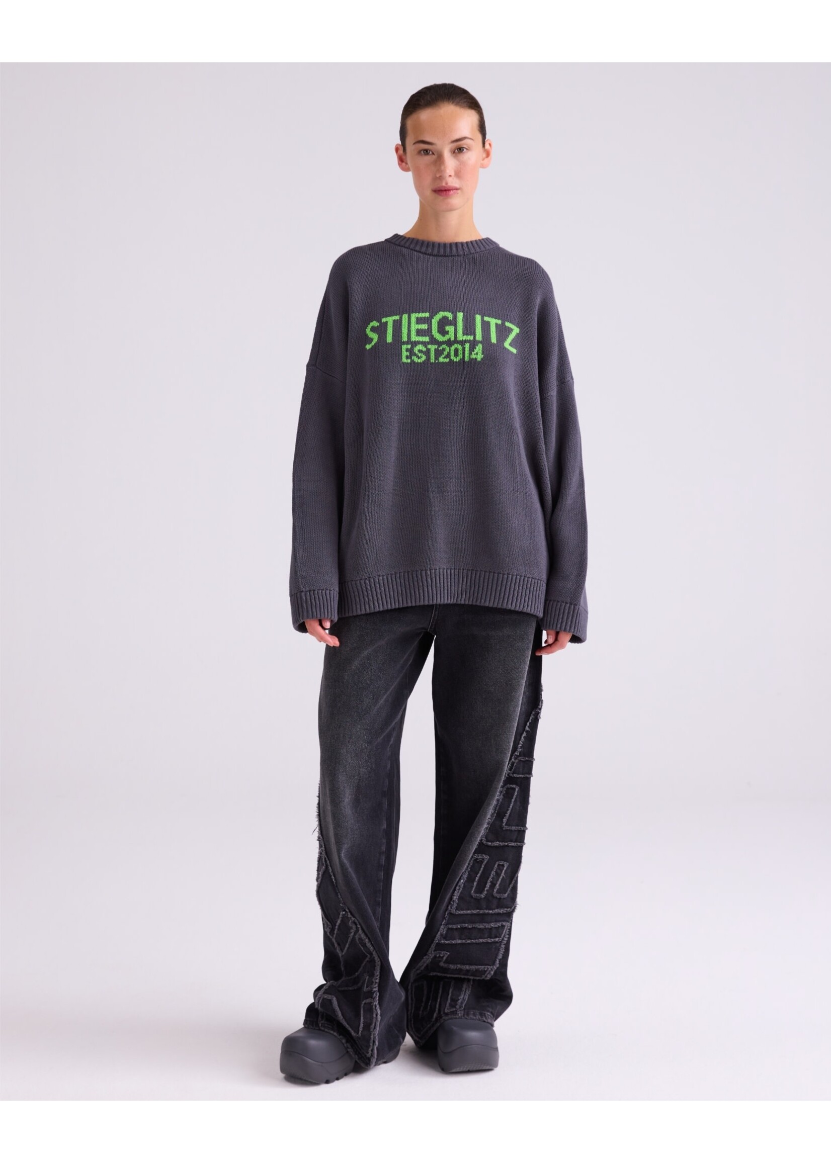 Stieglitz Anita knit sweater - Grey