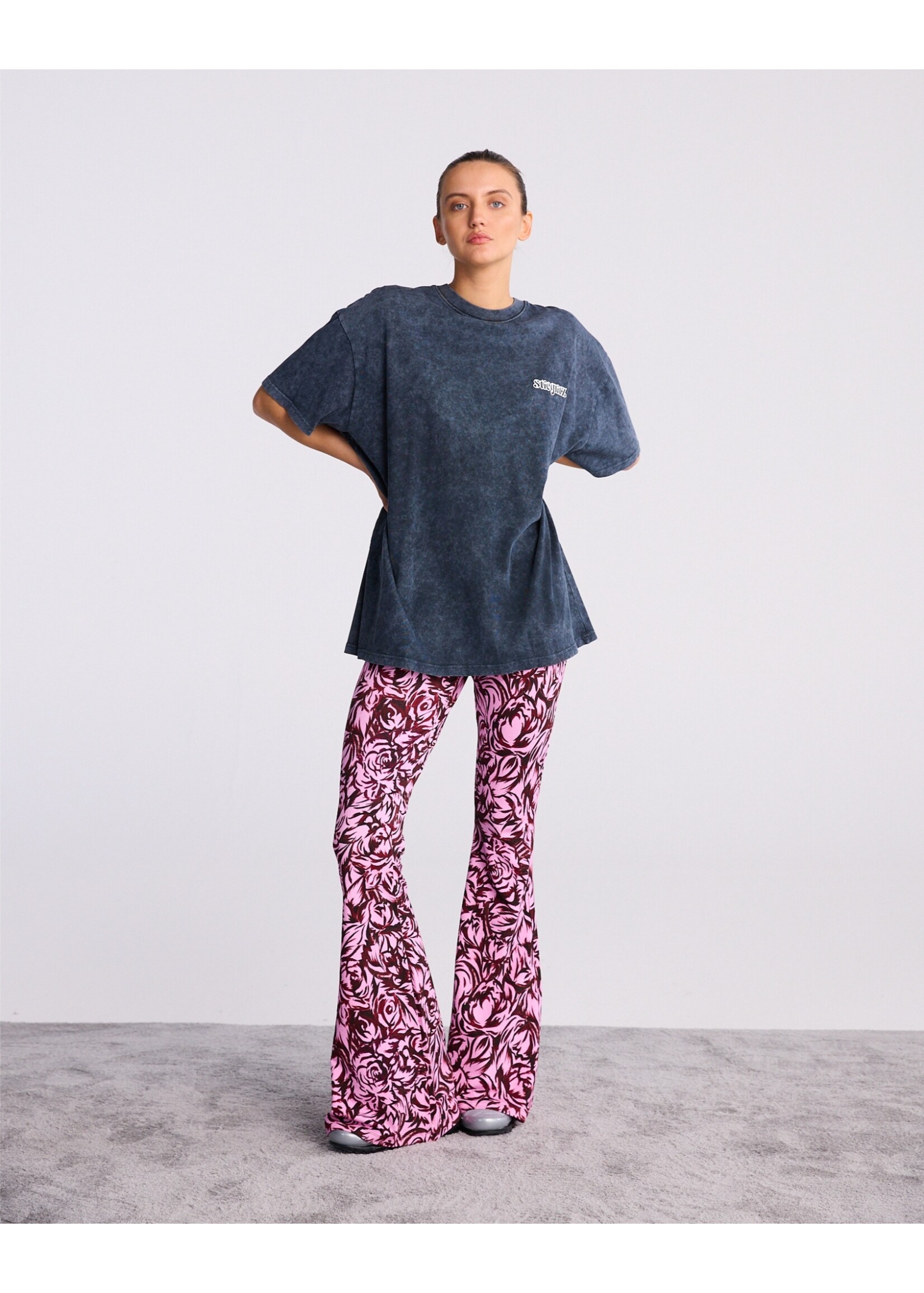 CHALINE FLARED LEGGINGS - PINK
