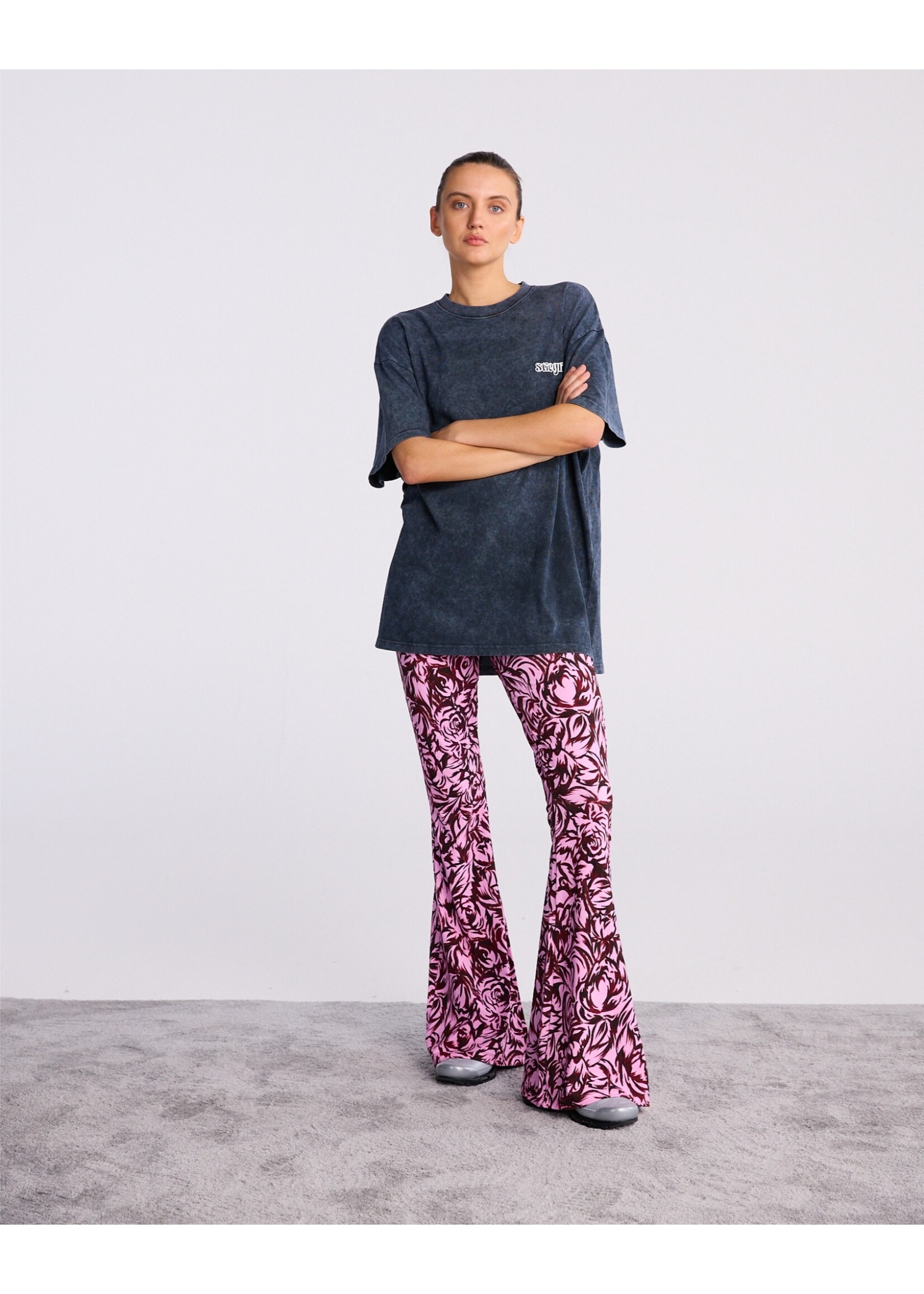 CHALINE FLARED LEGGINGS - PINK