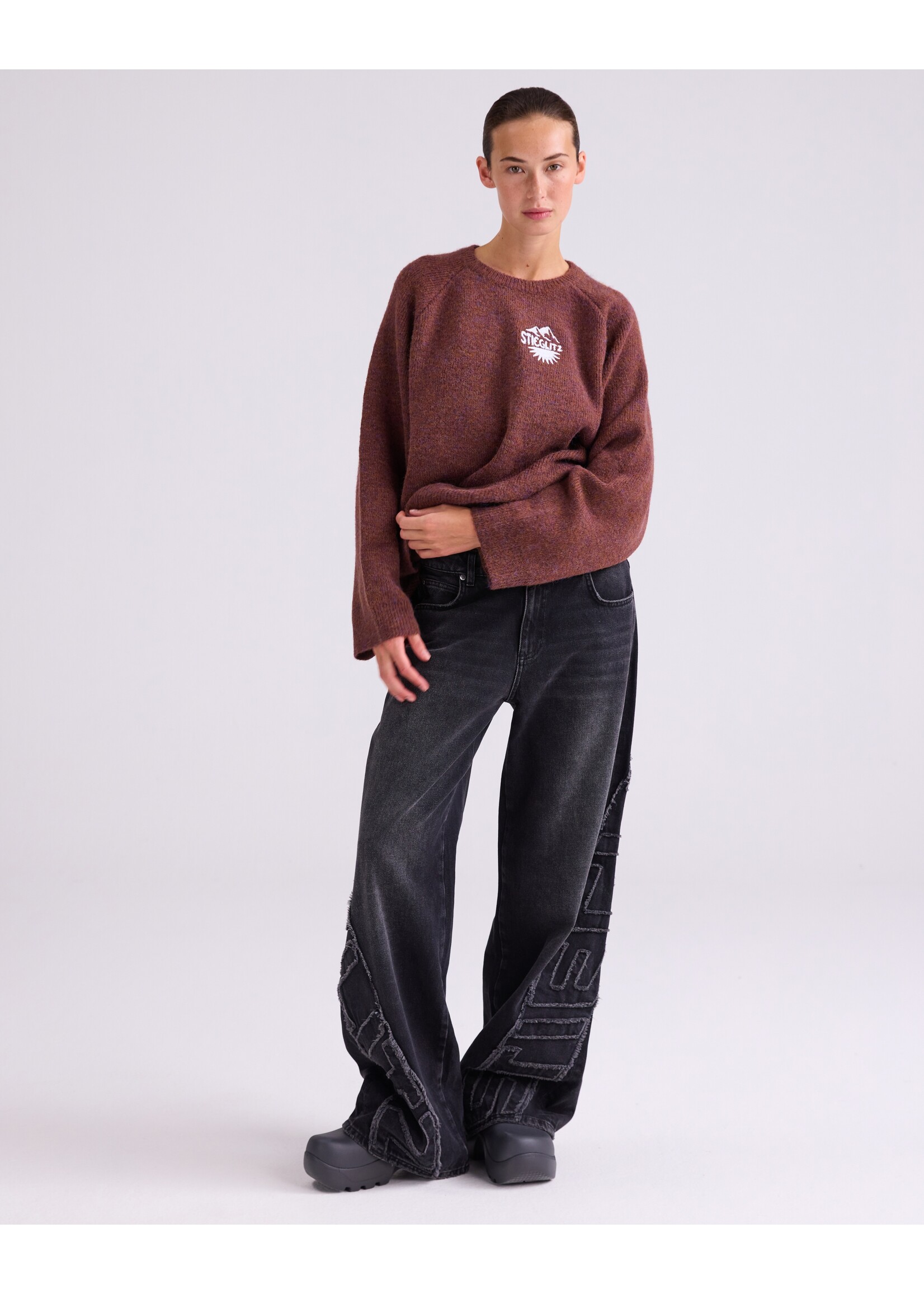 Stieglitz MELICIA JUMPER - BROWN MELANGE