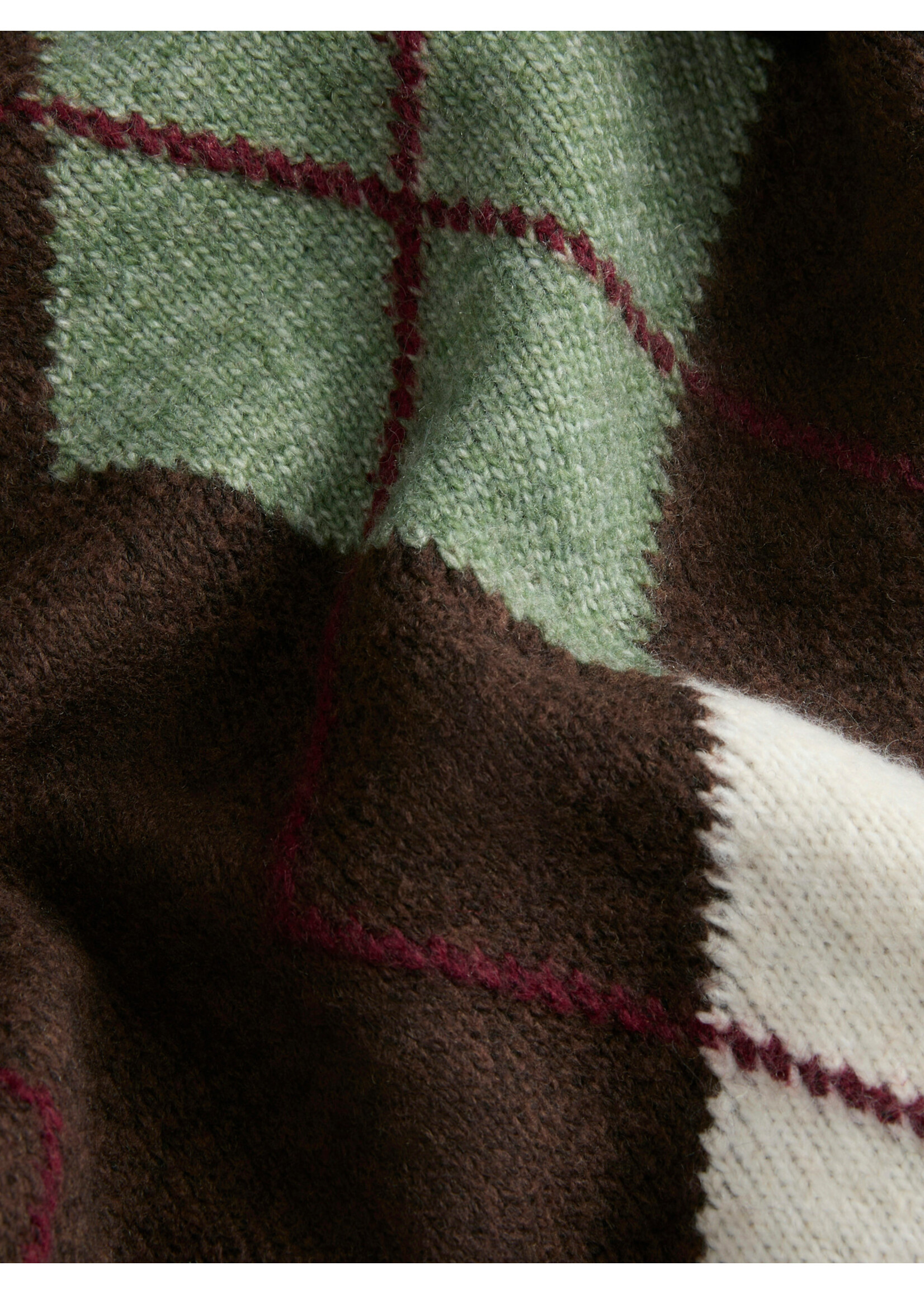 JXHARVI CREW NECK KNIT - BROWN