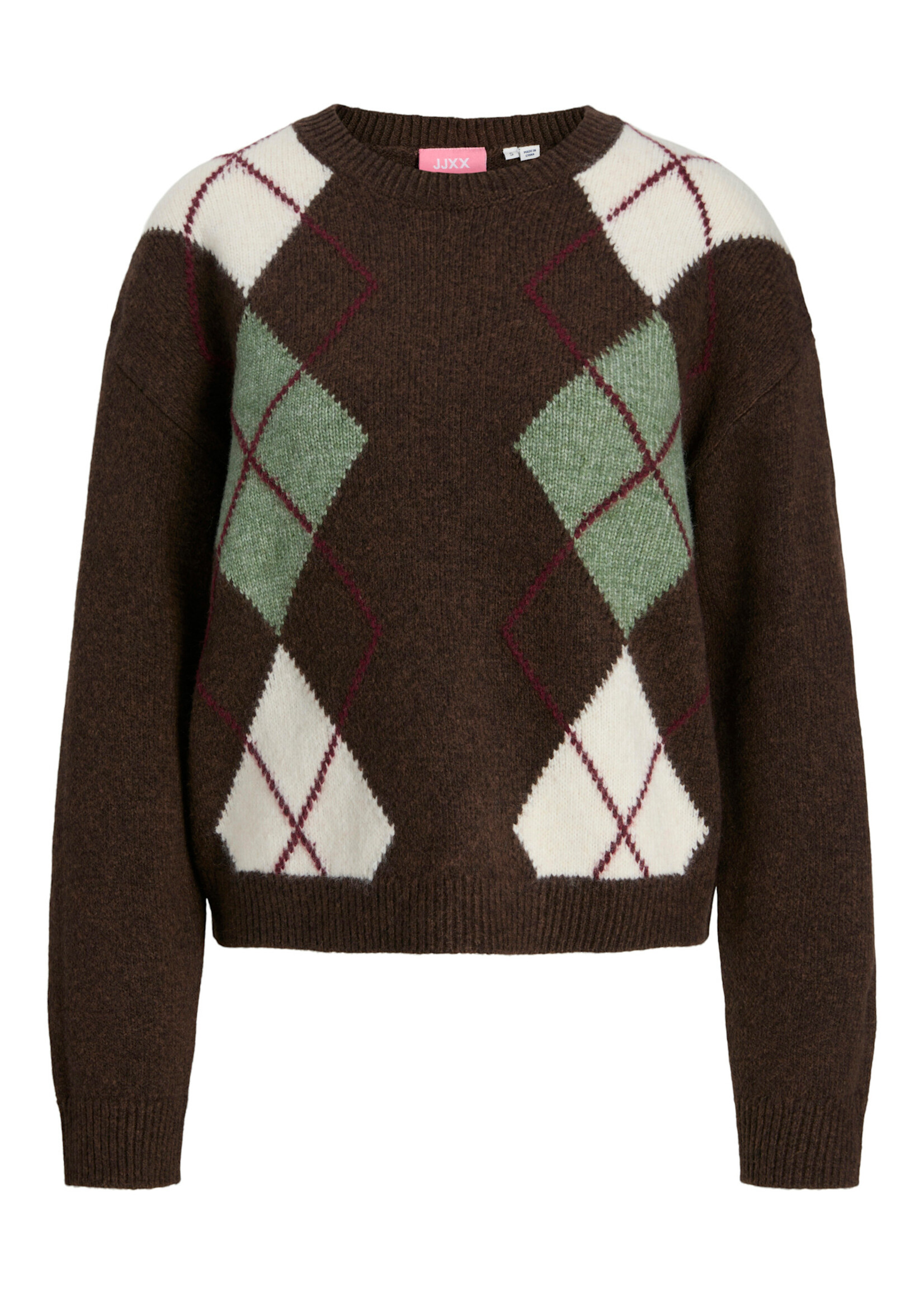 JXHARVI CREW NECK KNIT - BROWN