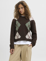 JXHARVI CREW NECK KNIT - BROWN