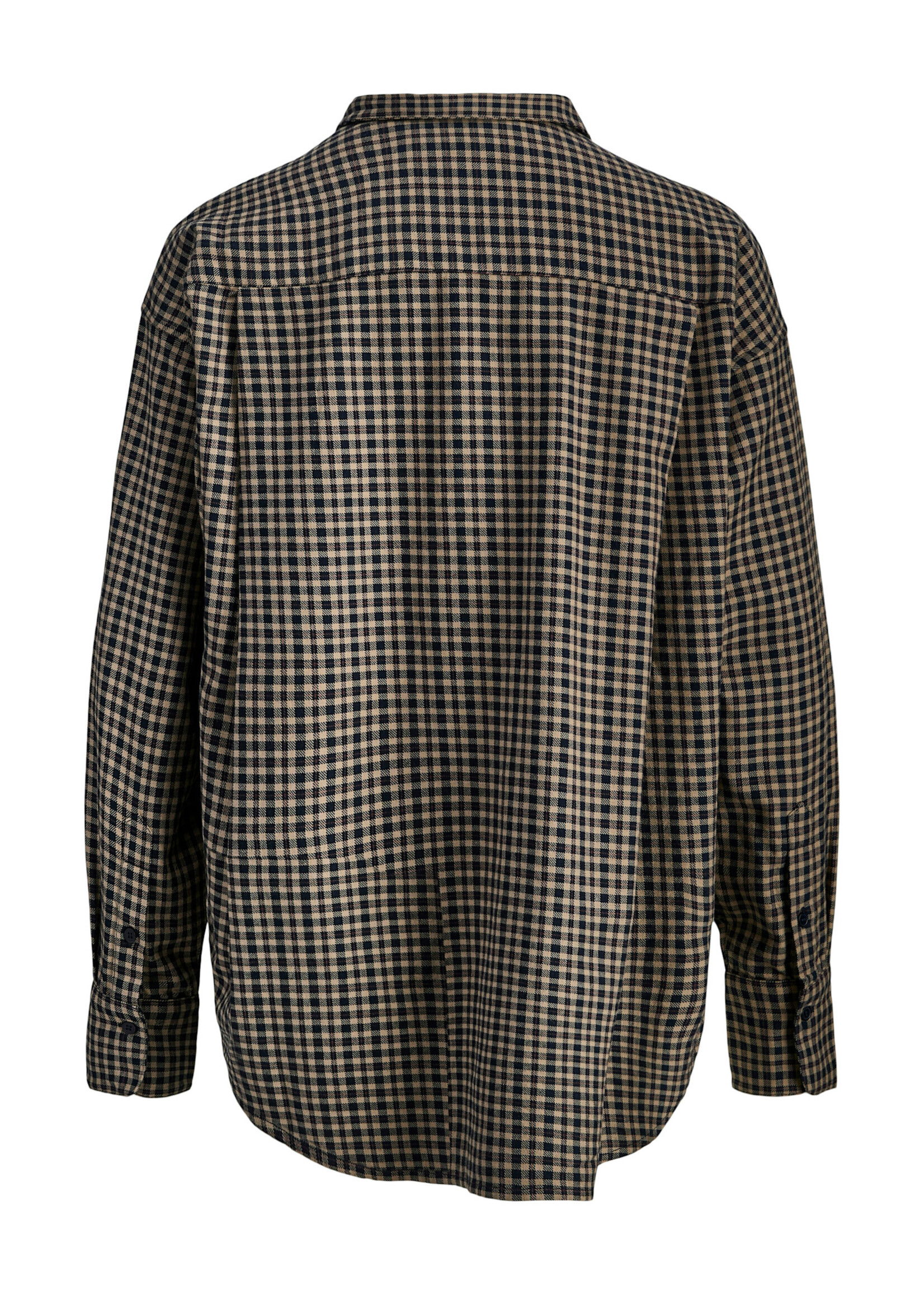JXJAMIE CHECK FLANNEL SHIRT - SLATE BLACK CHECKS