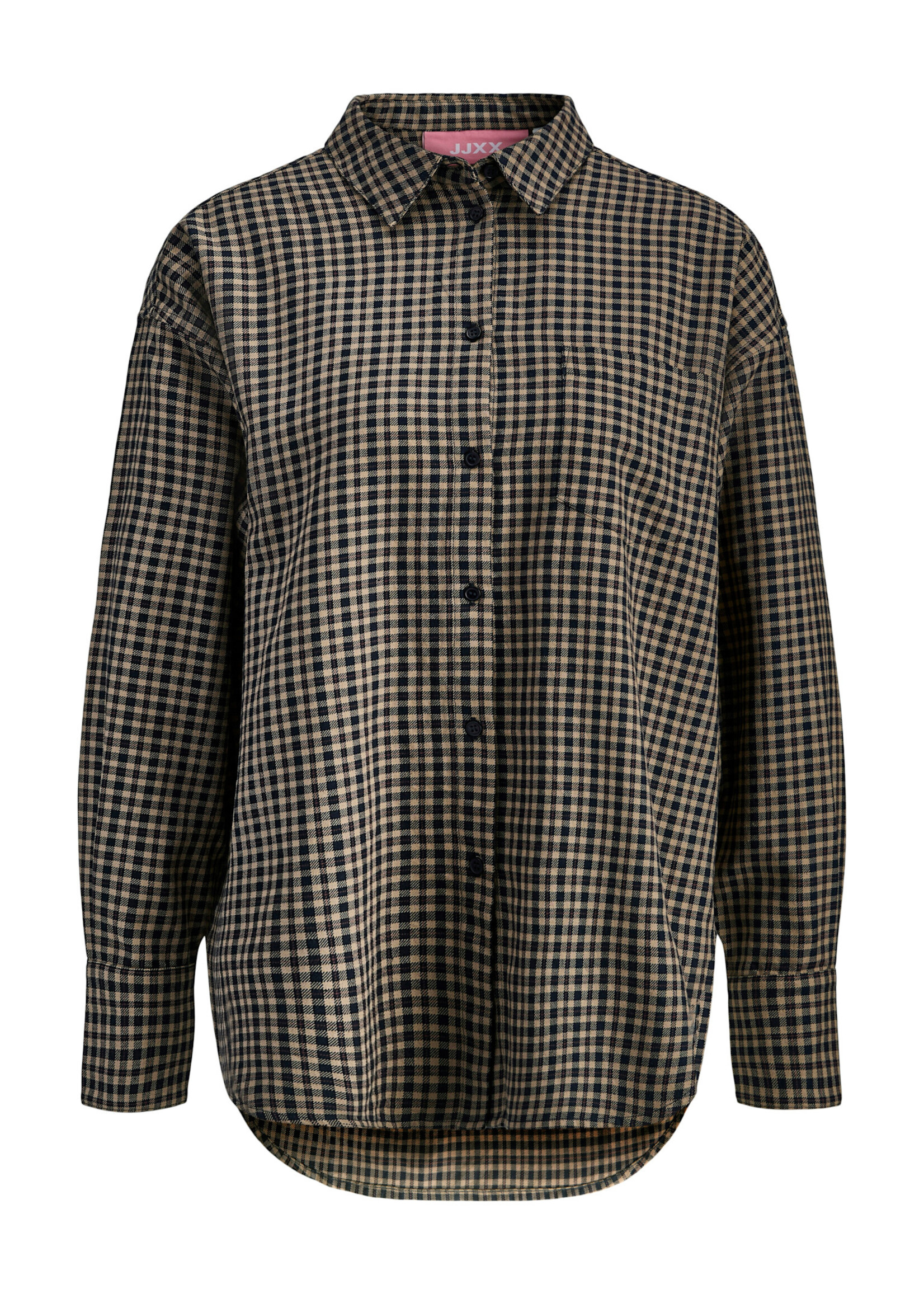 JXJAMIE CHECK FLANNEL SHIRT - SLATE BLACK CHECKS