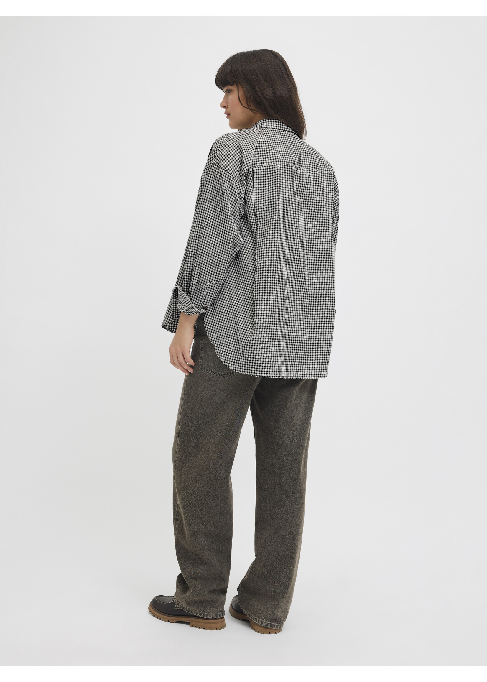 JXJAMIE CHECK FLANNEL SHIRT - CLOUD DANCER CHECKS
