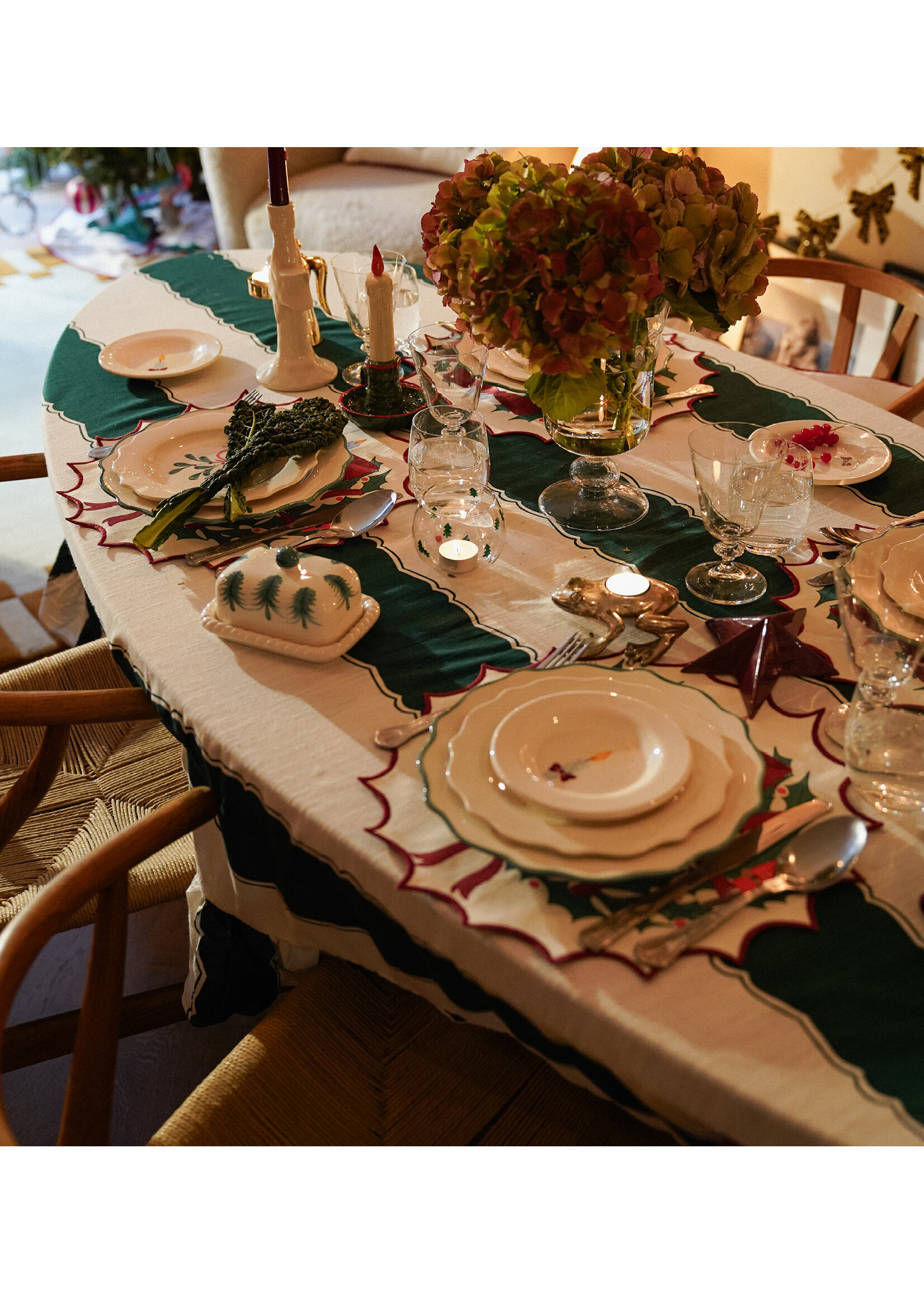 anna+nina Forest ruffle tablecloth