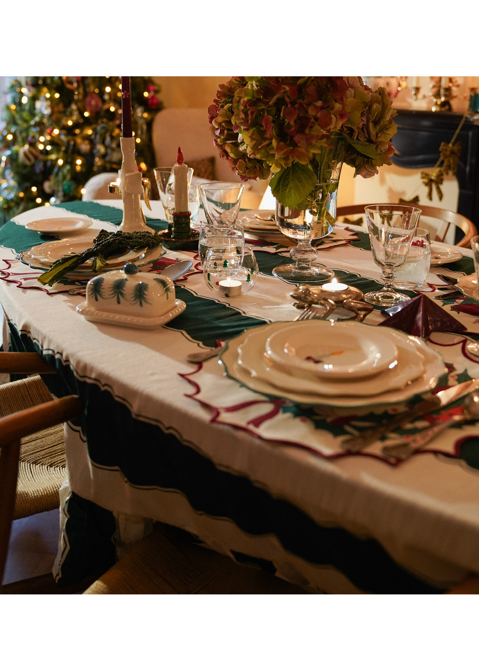 anna+nina Forest ruffle tablecloth