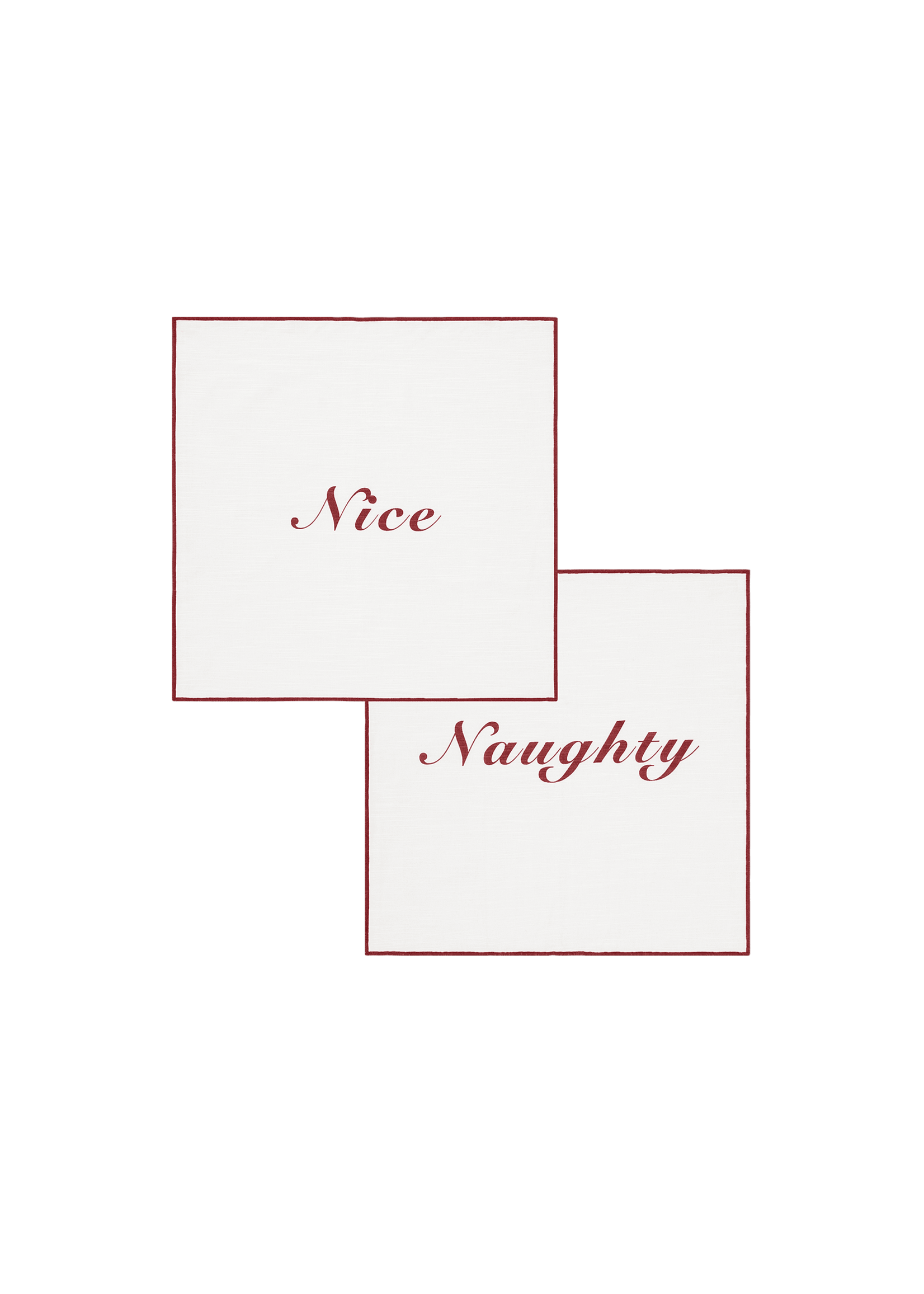 anna+nina Naughty & nice napkin set of 2