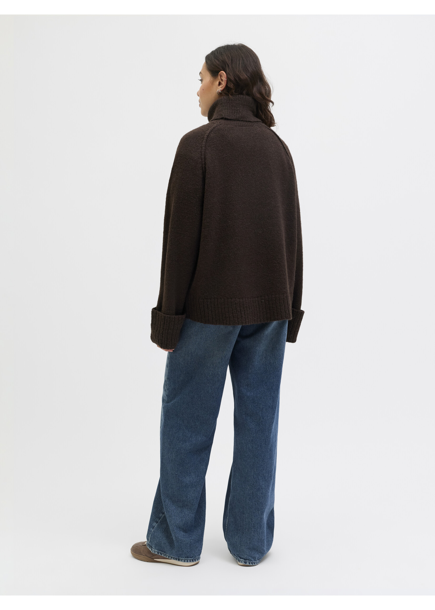 JXELLINORA ROLL NECK KNIT - BRACKEN