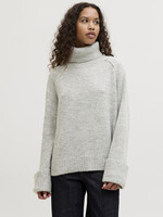 JXELLINORA ROLL NECK KNIT - LIGHT GREY MELANGE
