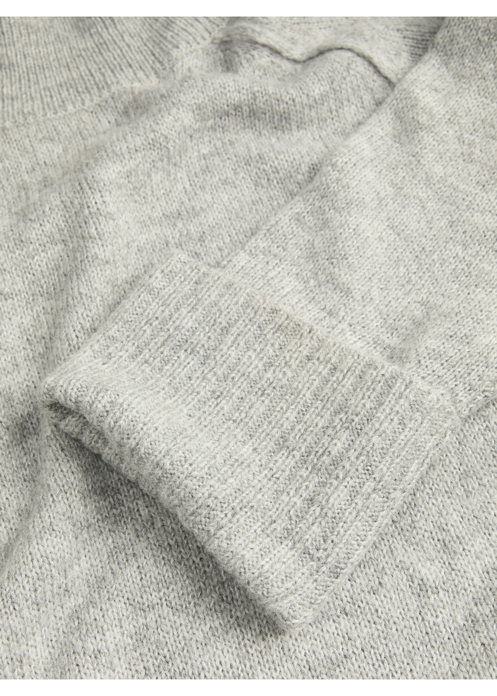 JXELLINORA ROLL NECK KNIT - LIGHT GREY MELANGE